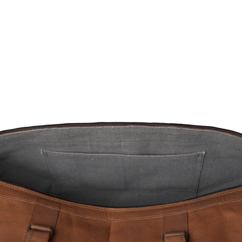 Johnny Fly Co. reistassen heren Weekend Duffle bruin binnenvak