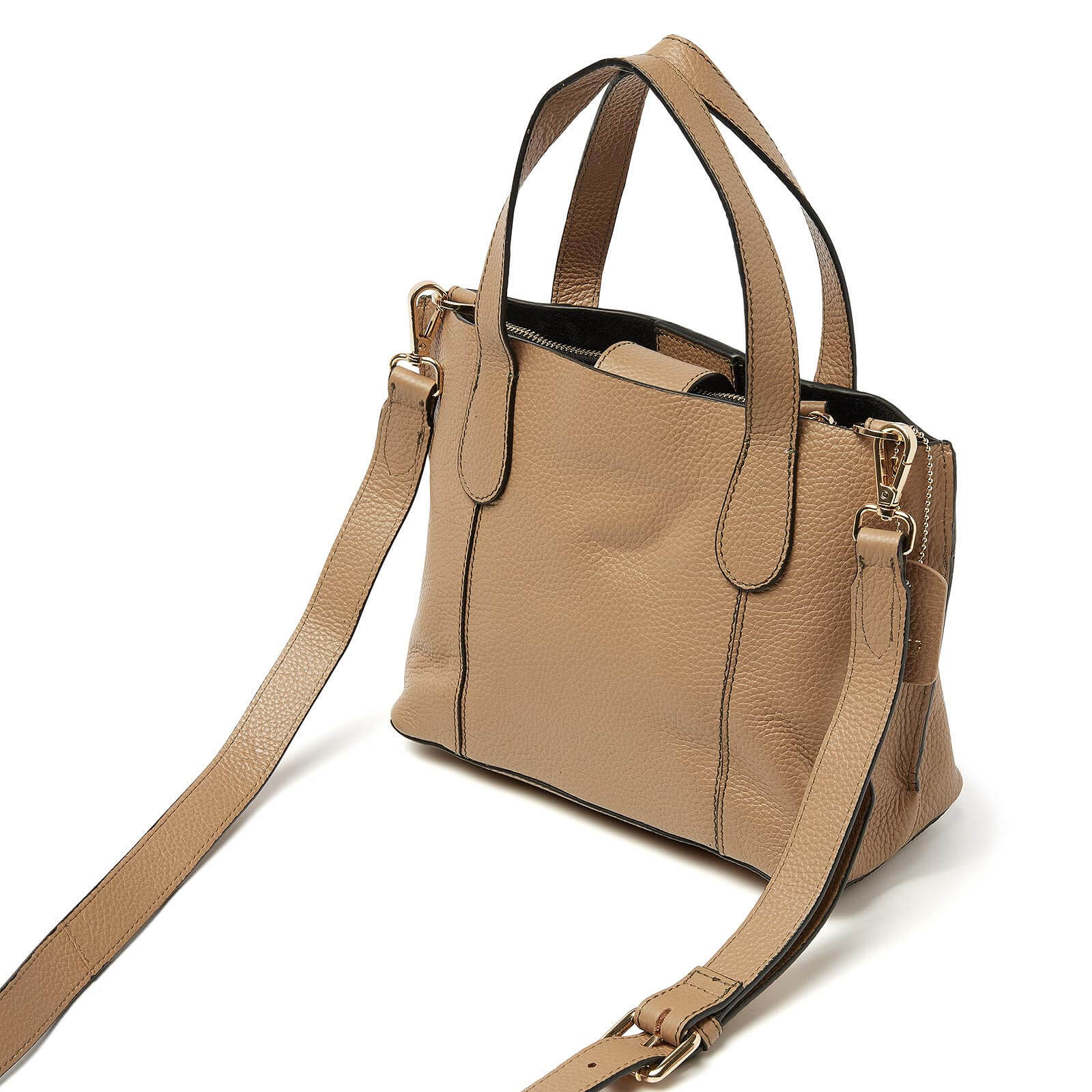 dR Amsterdam handtas Mint 1103749 voor dames taupe achterkant