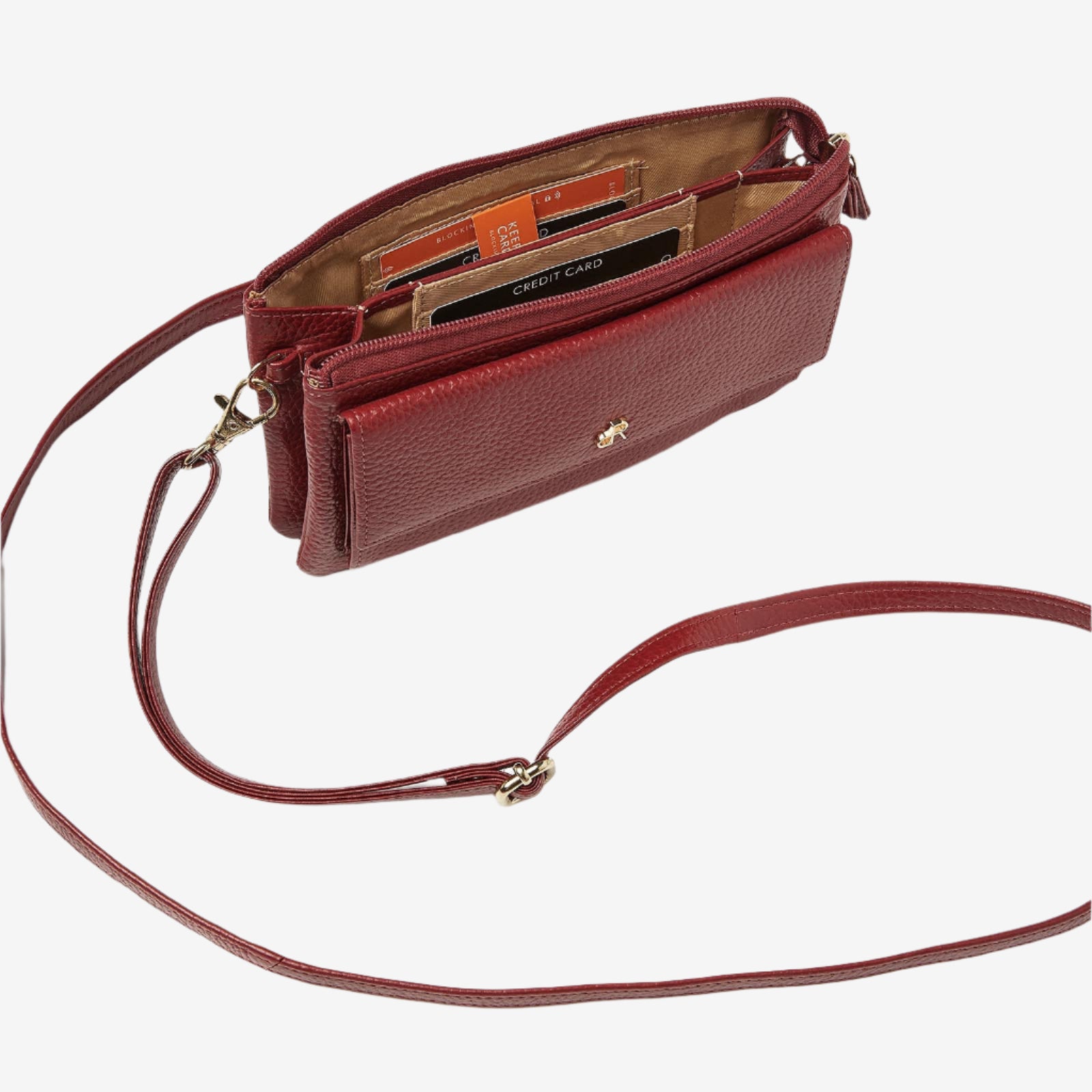 dR Amsterdam clutches dames Mint 1103753 tango red binnenkant