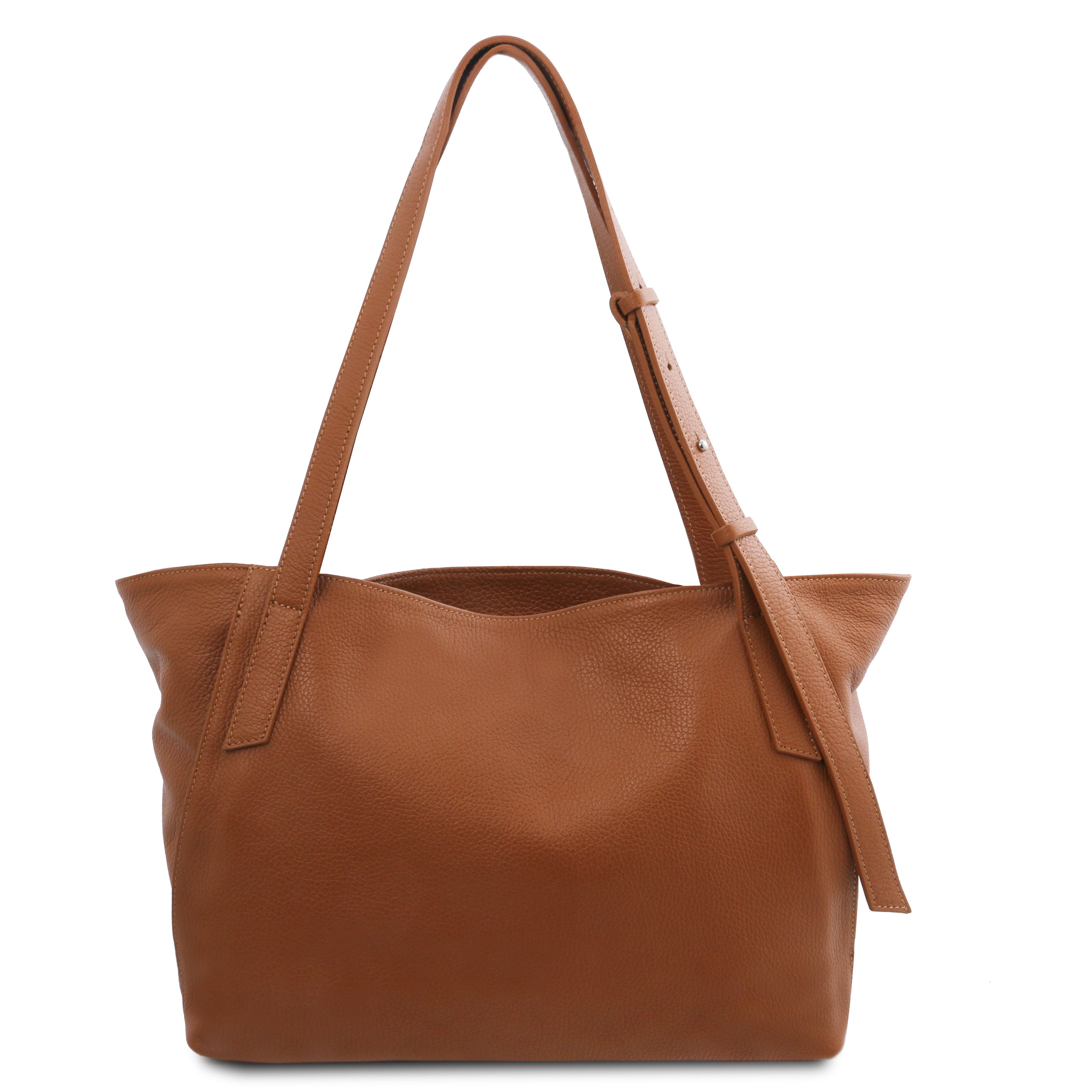 Tuscany Leather shopper leer TL BAG TL142230 cognac achterkant