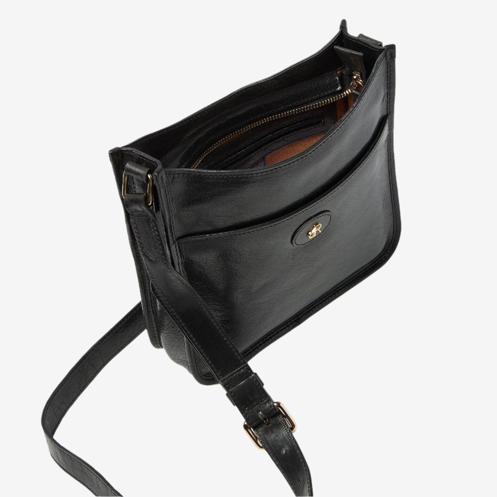 dR Amsterdam crossbodytassen dames Milan 283761 black binnenkant