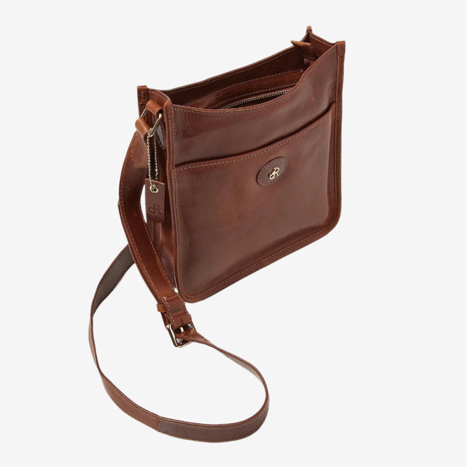 dR Amsterdam crossbodytassen dames Milan 283761 cognac zijkant