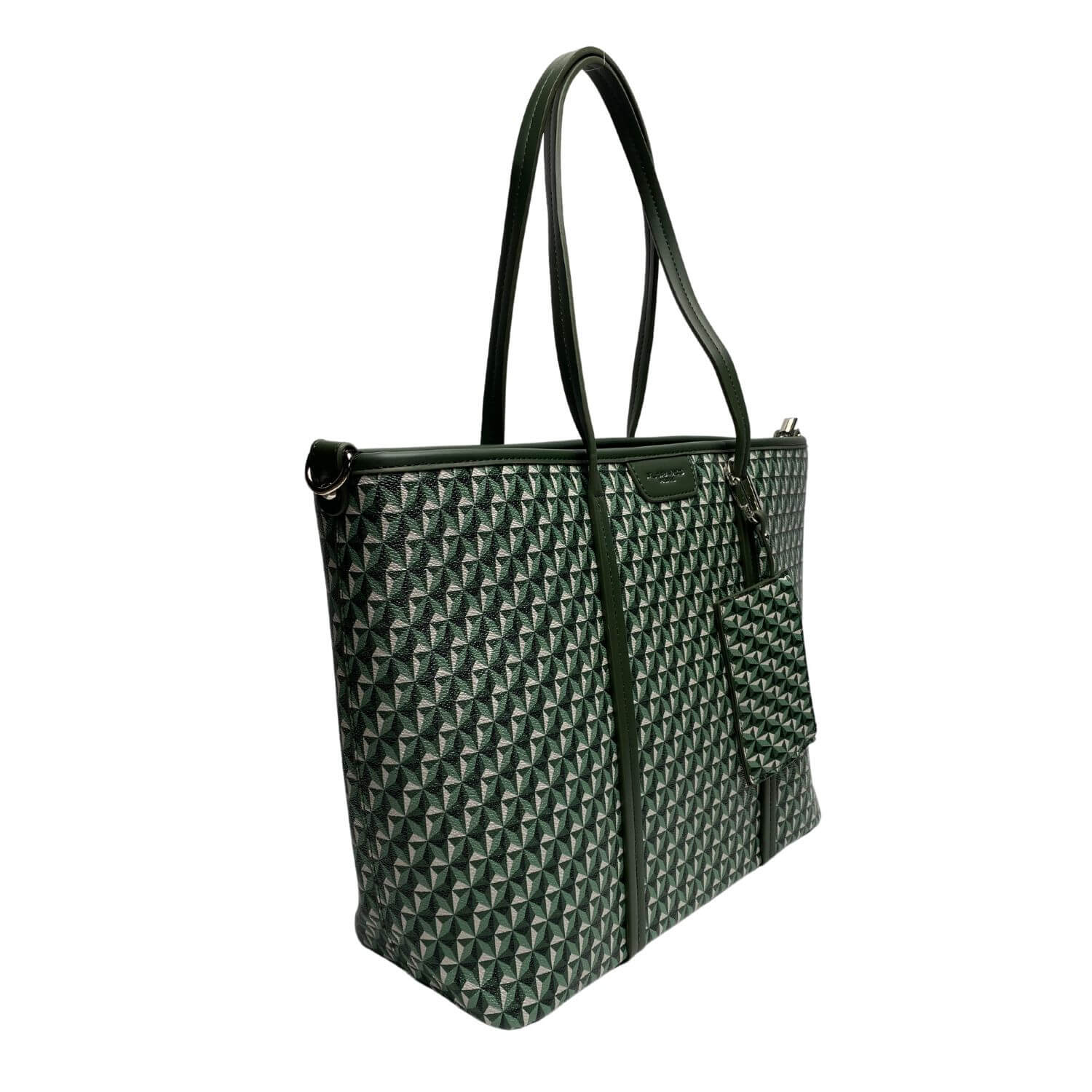 Flora & Co shoppers dames F8544 groen zijkant