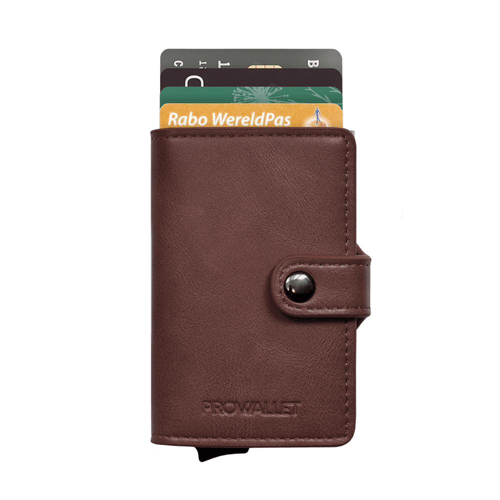 Prowallet pasjeshouder Plus Deluxe coffee bruin 8720387009466 pasjes