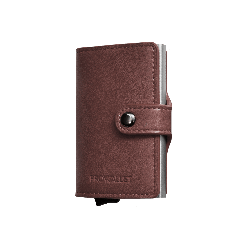 Prowallet pasjeshouder Plus Deluxe coffee bruin 8720387009466 zijkant