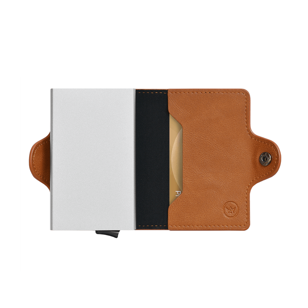 Prowallet pasjeshouder double caramel bruin 8720387009527 binnenvak