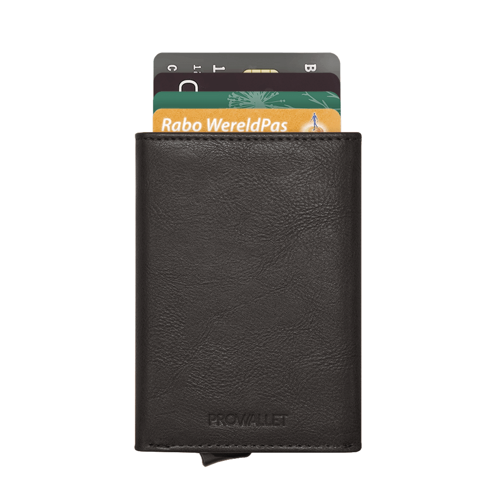 Prowallet pasjeshouder classic zwart voor unisex 8720387009534 pasjes