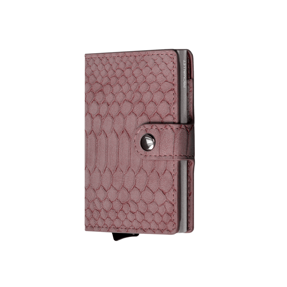 Prowallet pasjeshouder plus snake bordeauxrood 8721008856476 zijkant