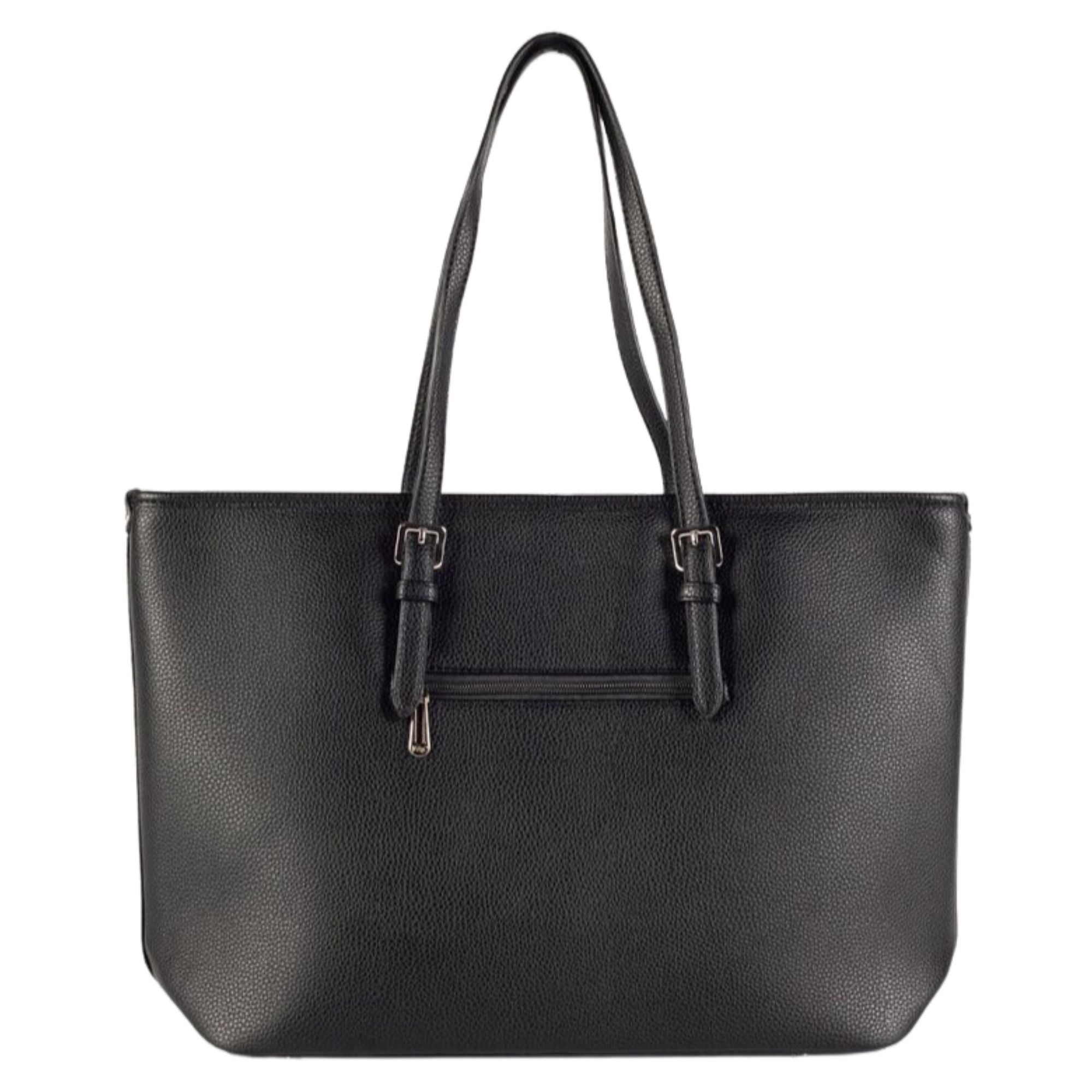 Flora & Co shopper F2508-1 voor dames zwart achterkant