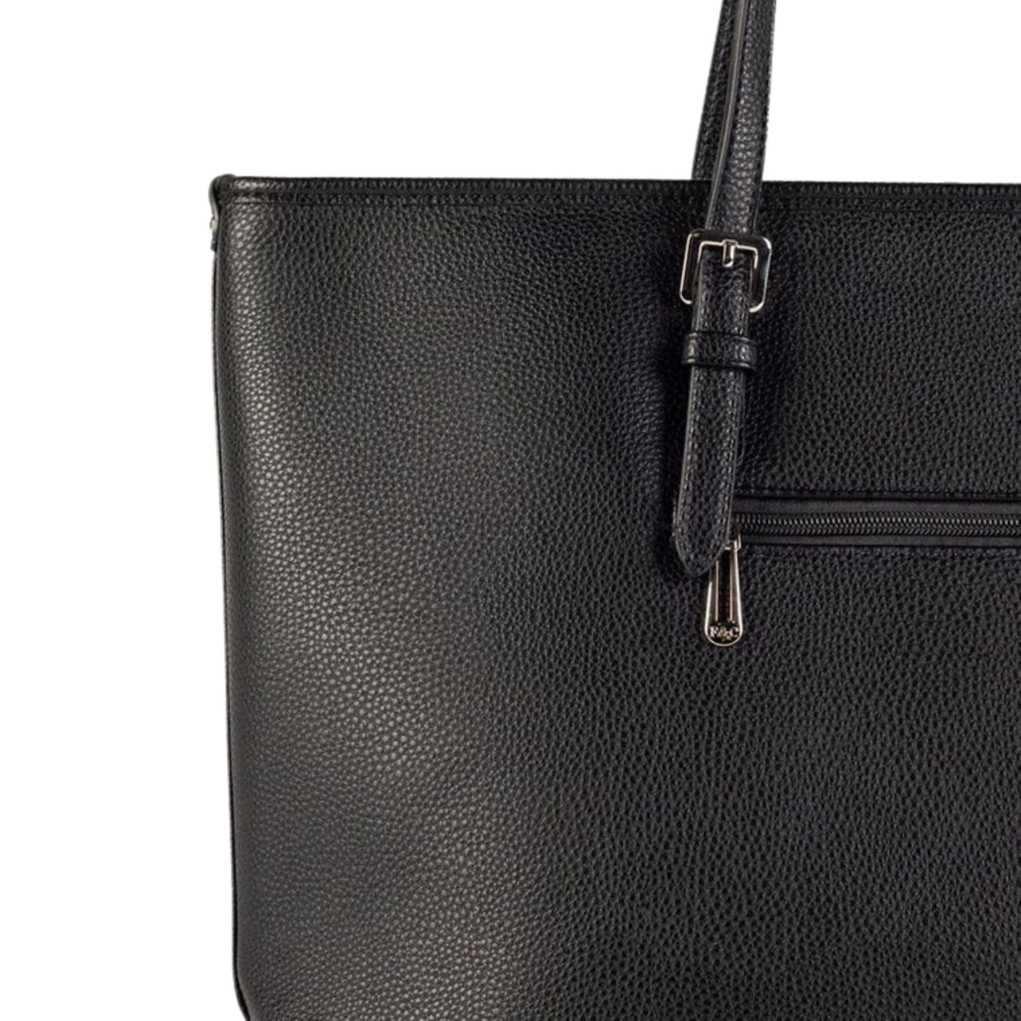 Flora & Co shopper F2508-1 voor dames zwart detail