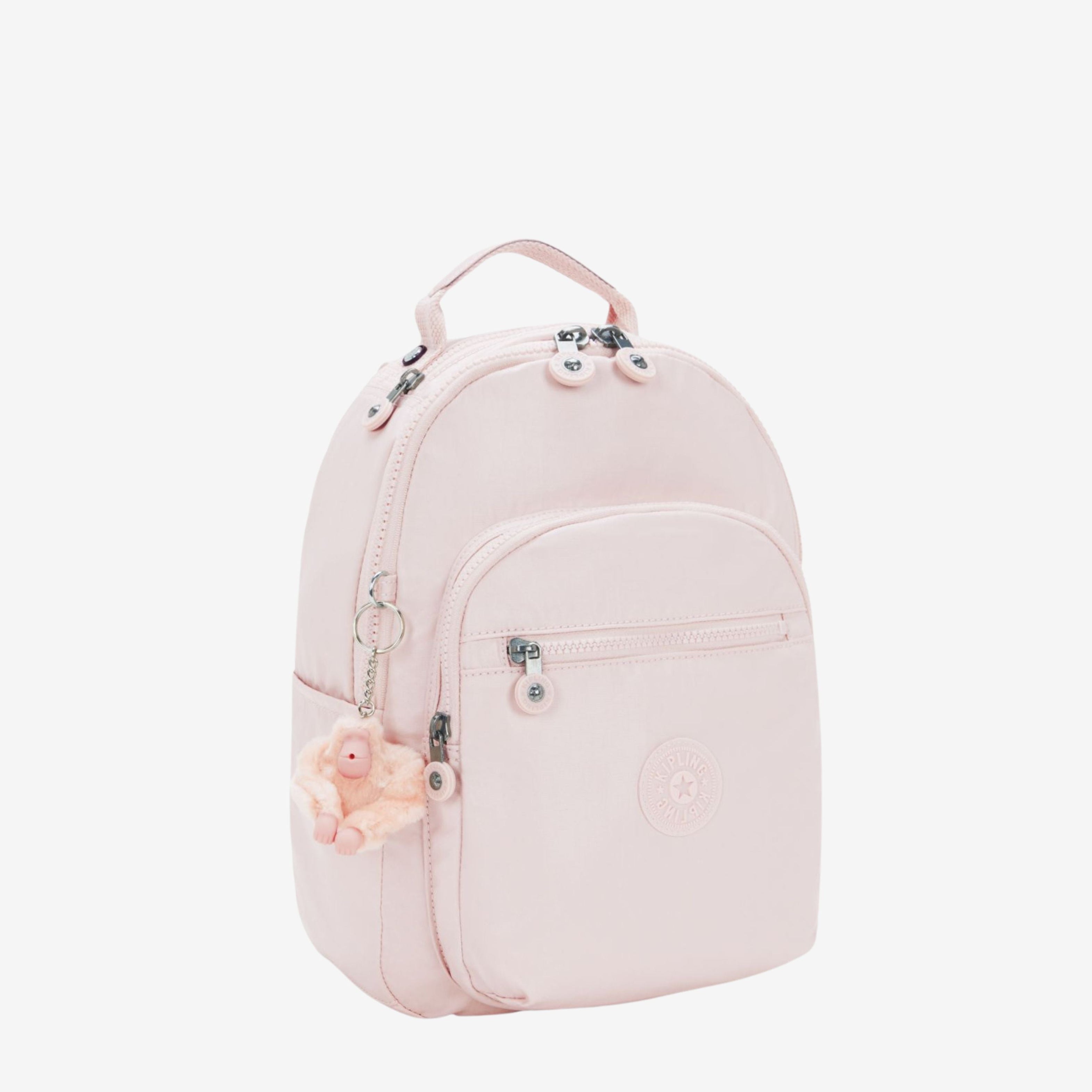 Kipling rugtassen dames Seoul S KPKI37893DZ1 Pink Shine zijkant