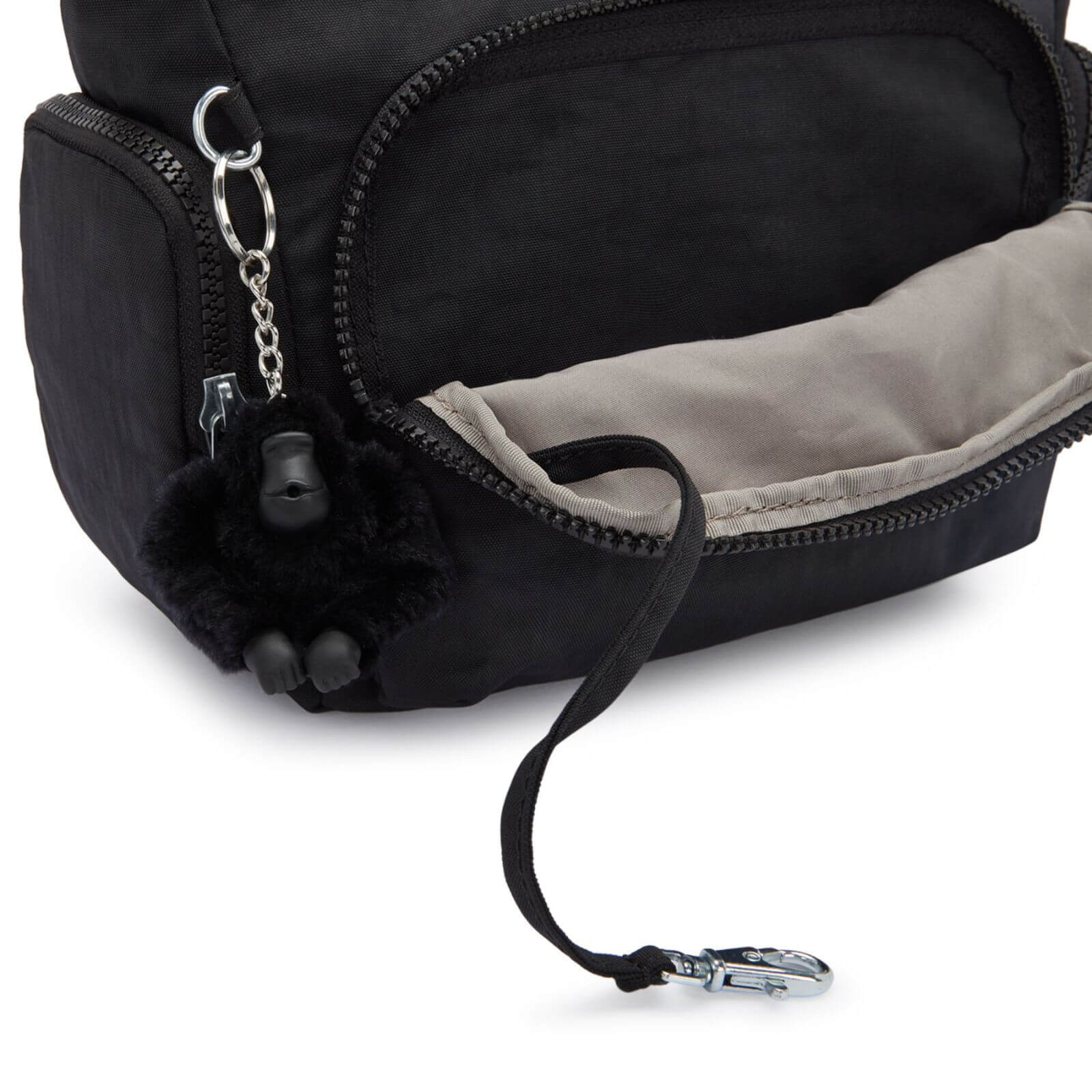 Kipling Crossbody tas GABB S voor dames KPKI4493P391 Black Noir sleutelhanger