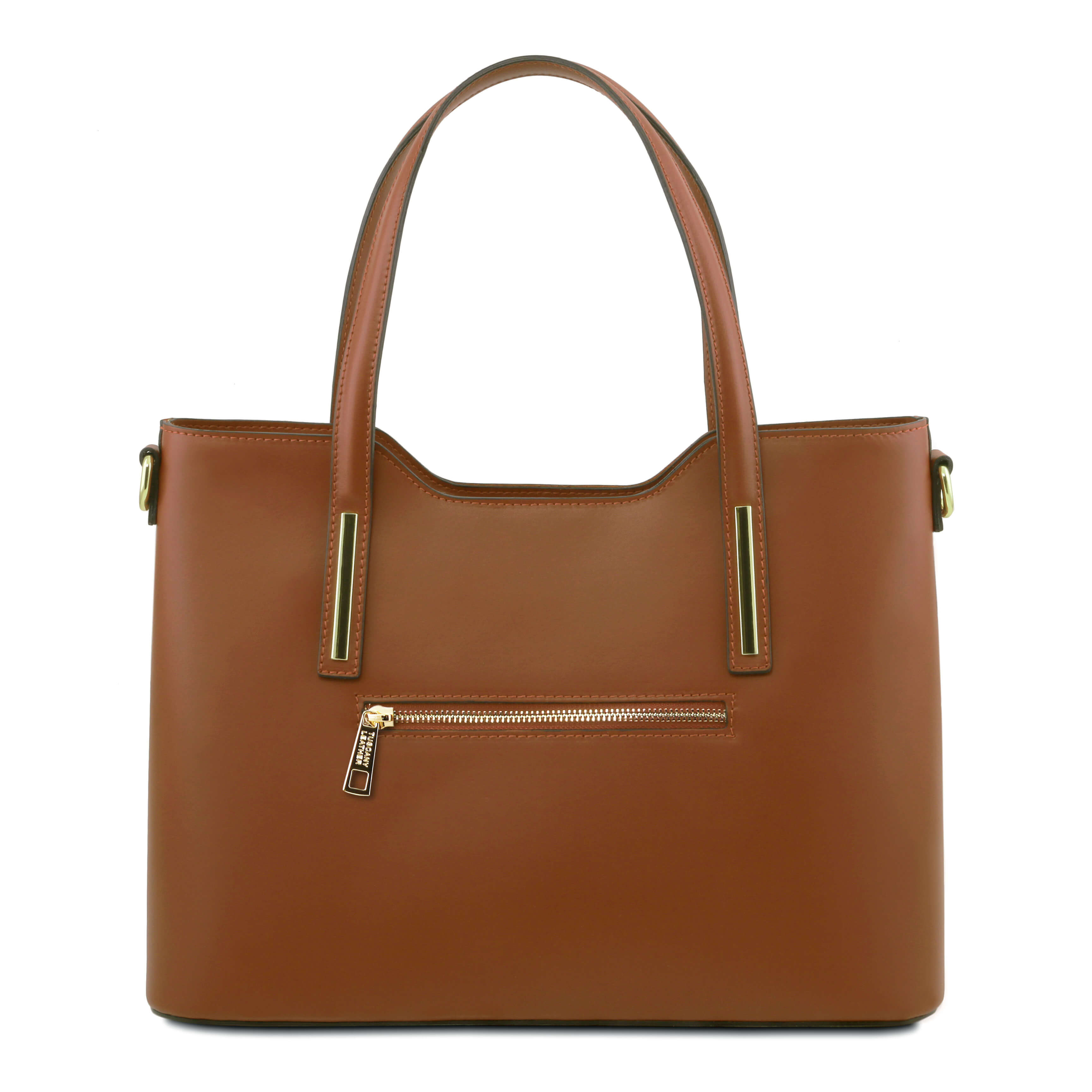 Tuscany Leather shoppers dames Olimpia TL141412 cognac achterkant