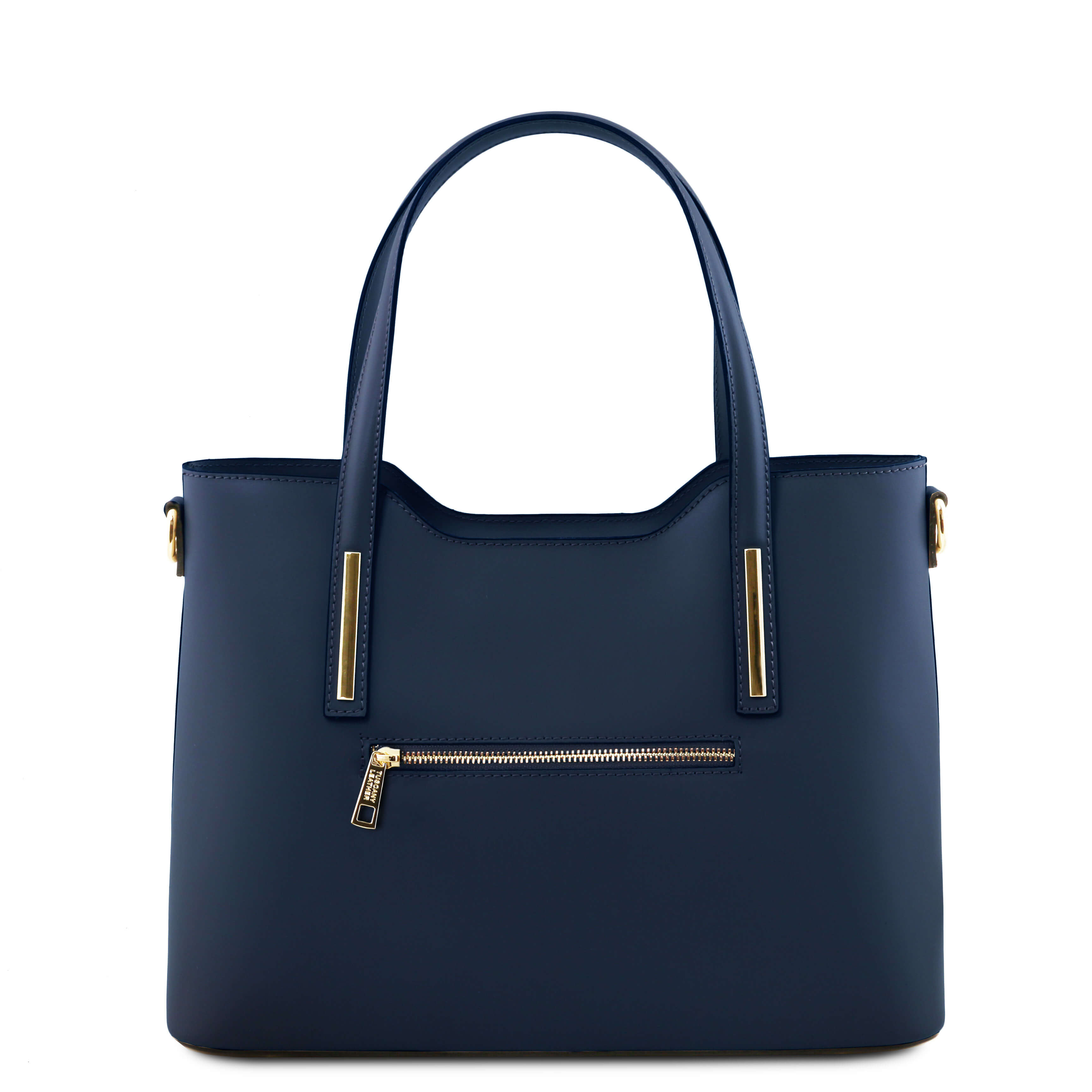 Tuscany Leather shoppers dames Olimpia TL141412 donkerblauw achterkant