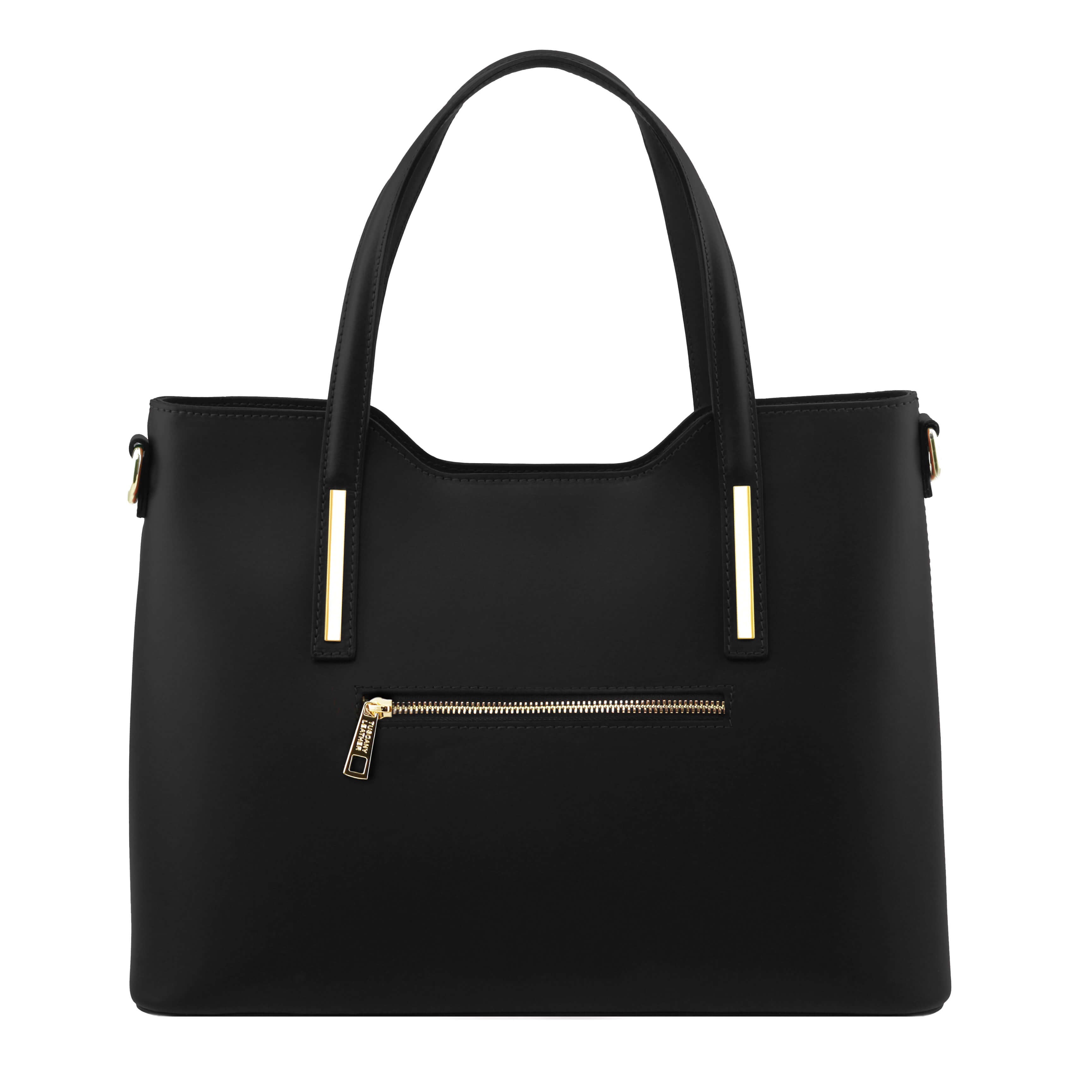 Tuscany Leather shoppers dames Olimpia TL141412 zwart achterkant