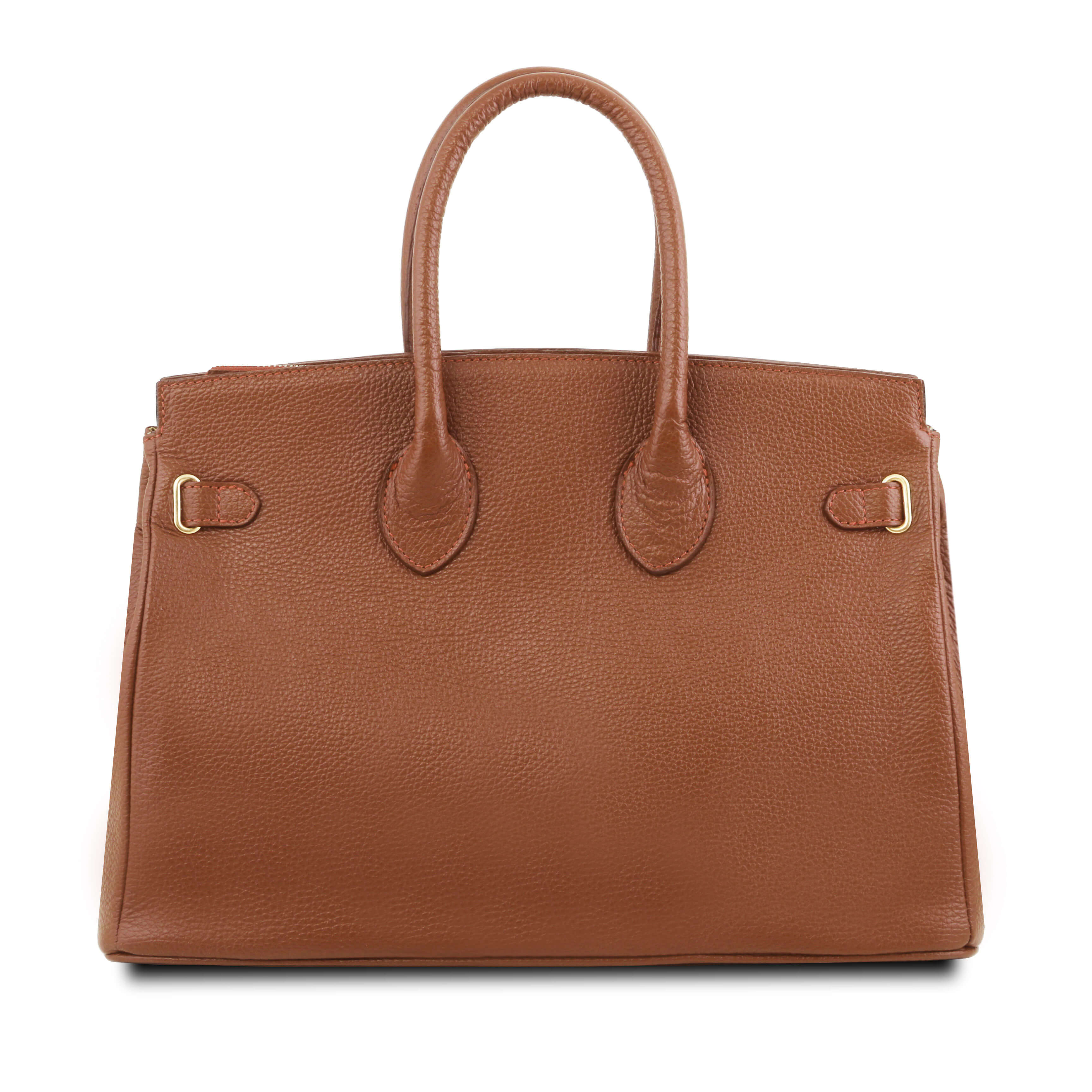 Tuscany Leather handtassen dames TL Bag TL141529 cognac achterkant