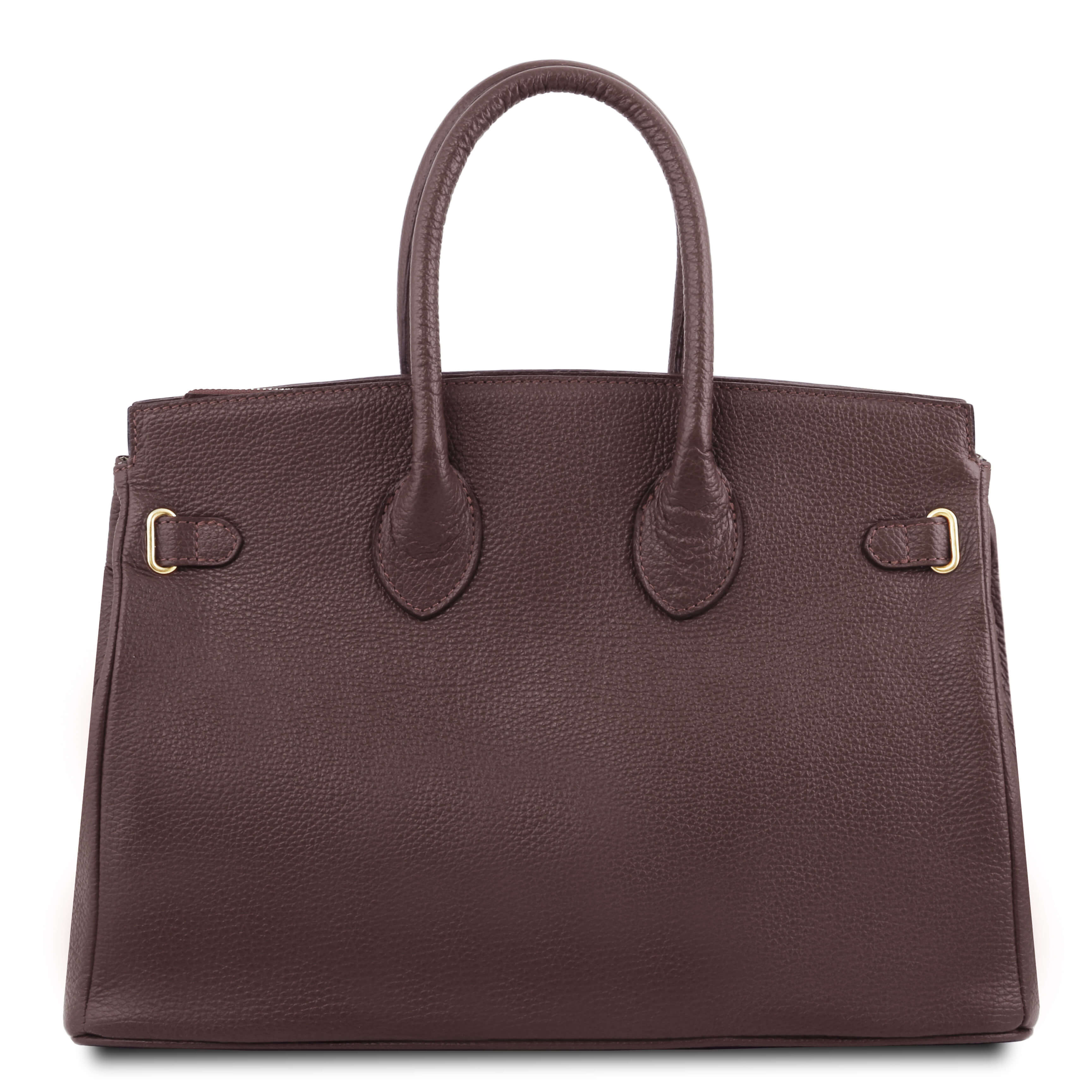 Tuscany Leather handtassen dames TL Bag TL141529 donkerbruin achterkant