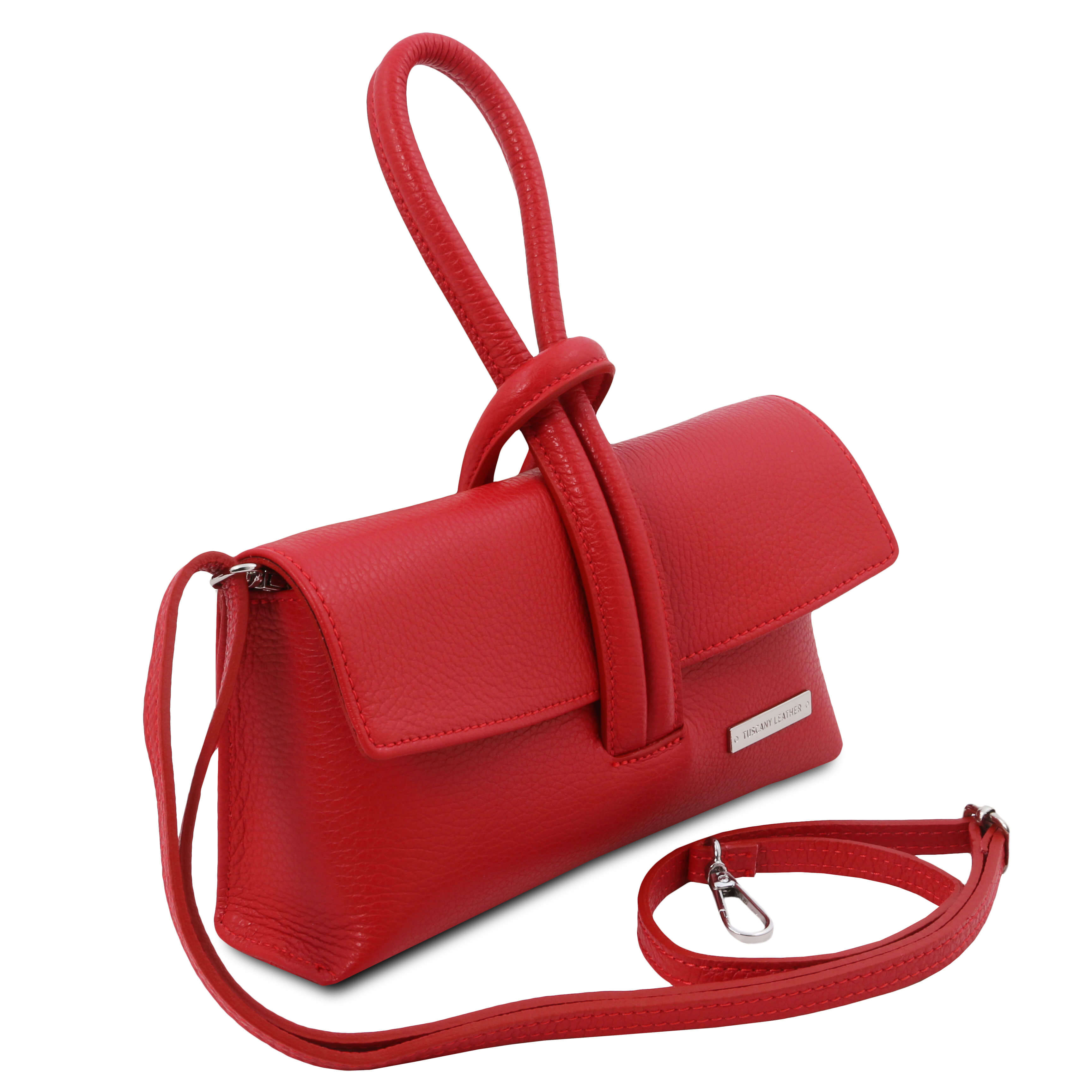 Tuscany Leather Clutches dames TL Bag TL141990 rood zijkant