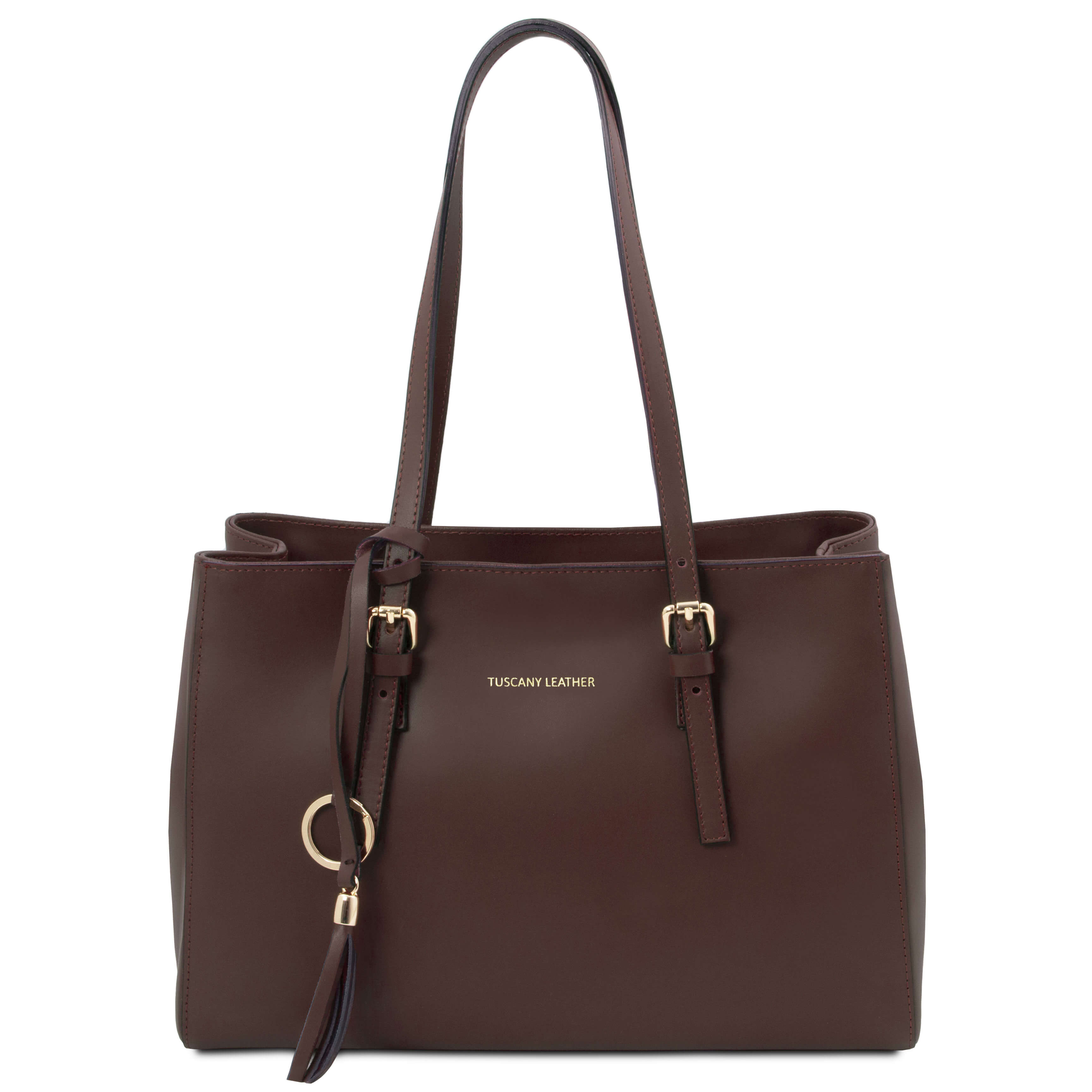 Tuscany Leather shoppers dames TL Bag TL142037 donkerbruin 