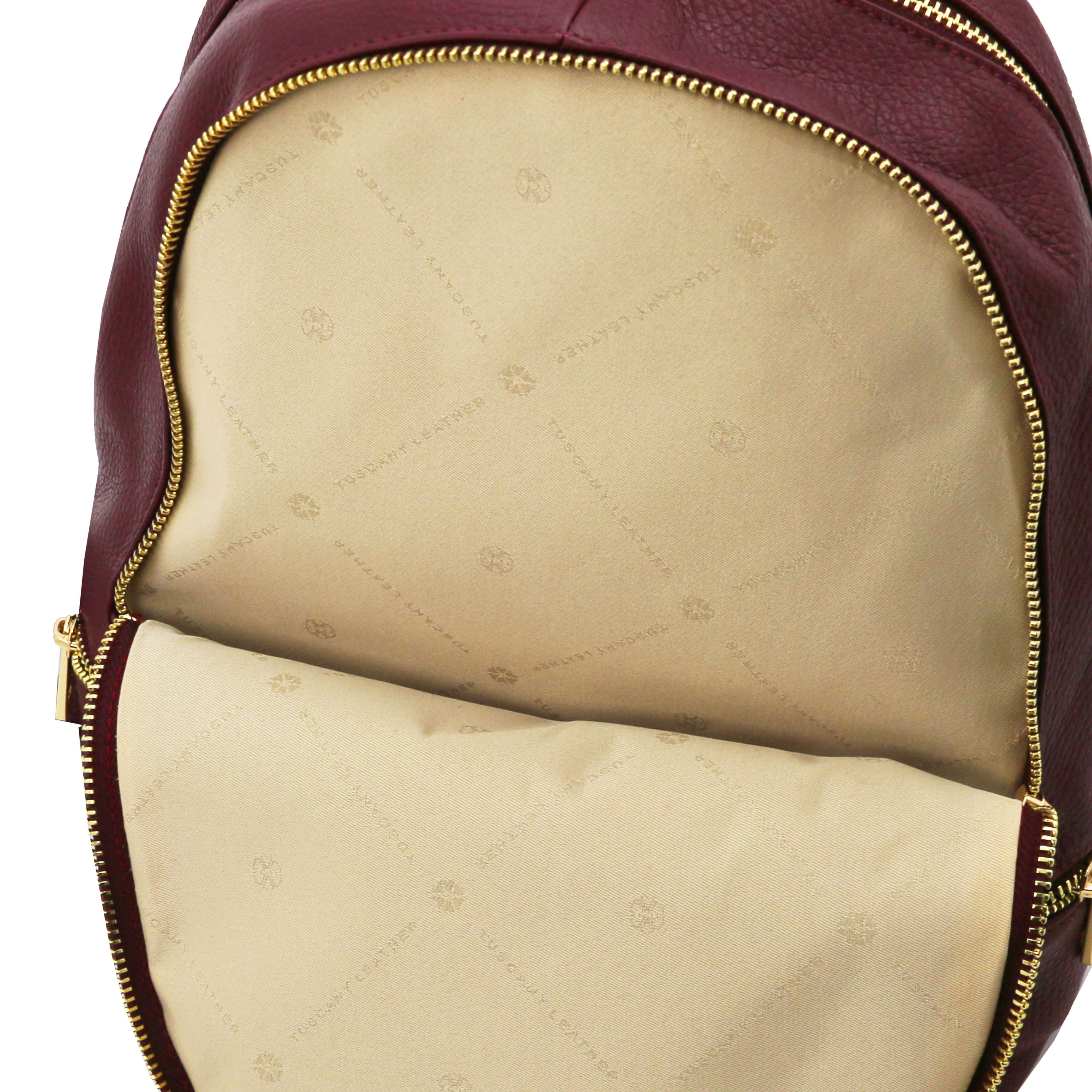 Tuscany Leather rugtassen dames TL BAG TL142280 bordeaux voorvak