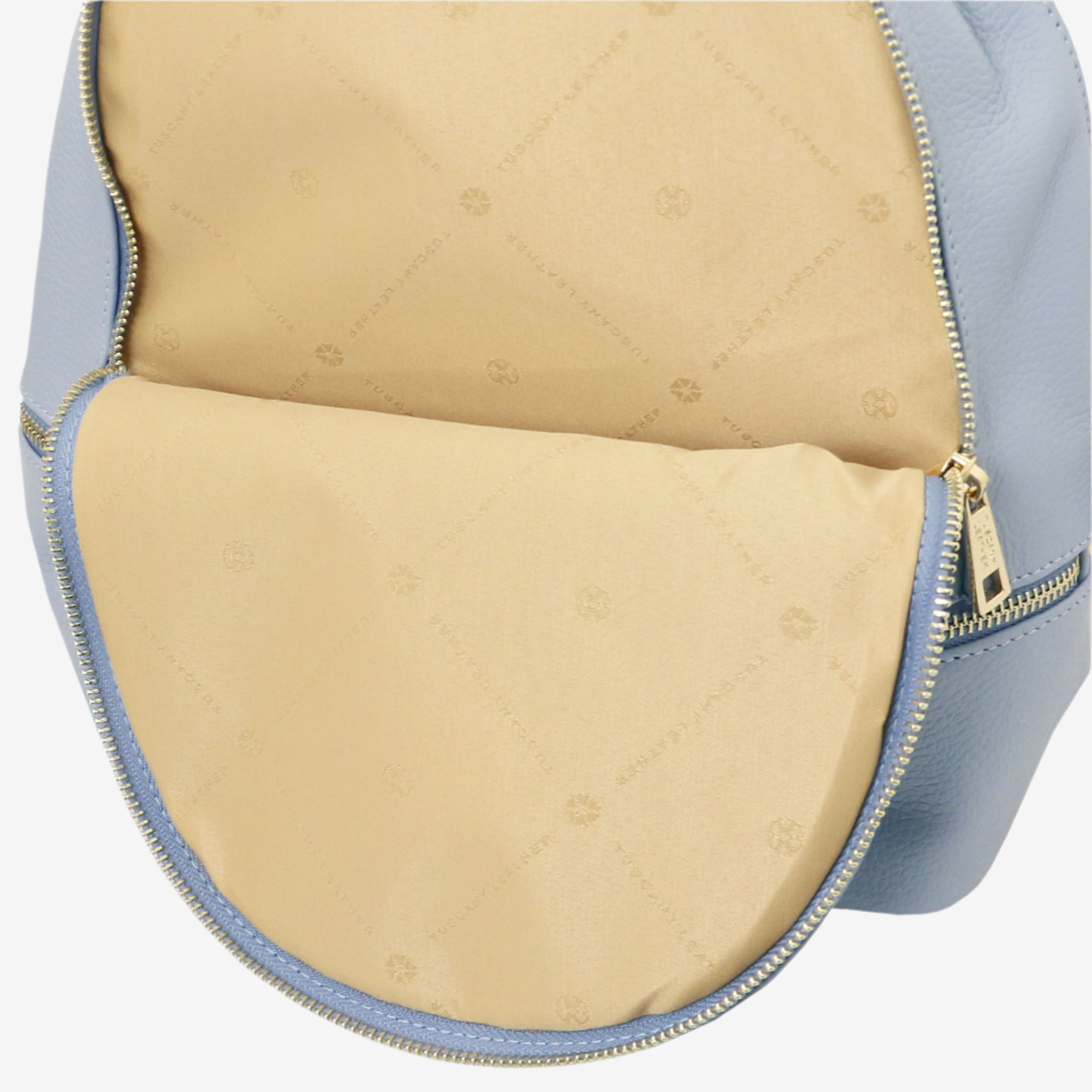 Tuscany Leather rugtassen dames TL BAG TL142280 Light Blue voorvak