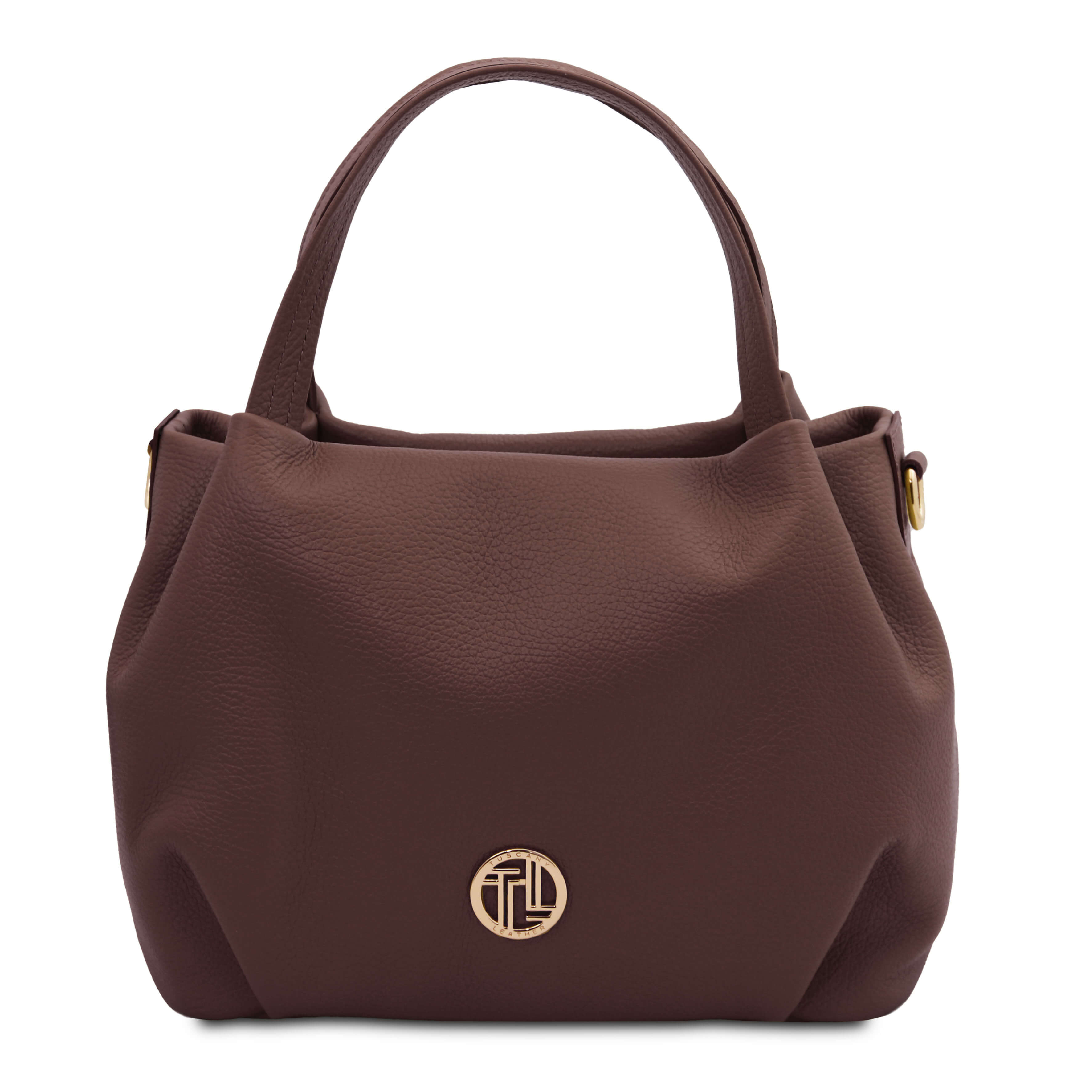 Tuscany Leather leren handtas NORA voor dames TL142372 donkerbruin