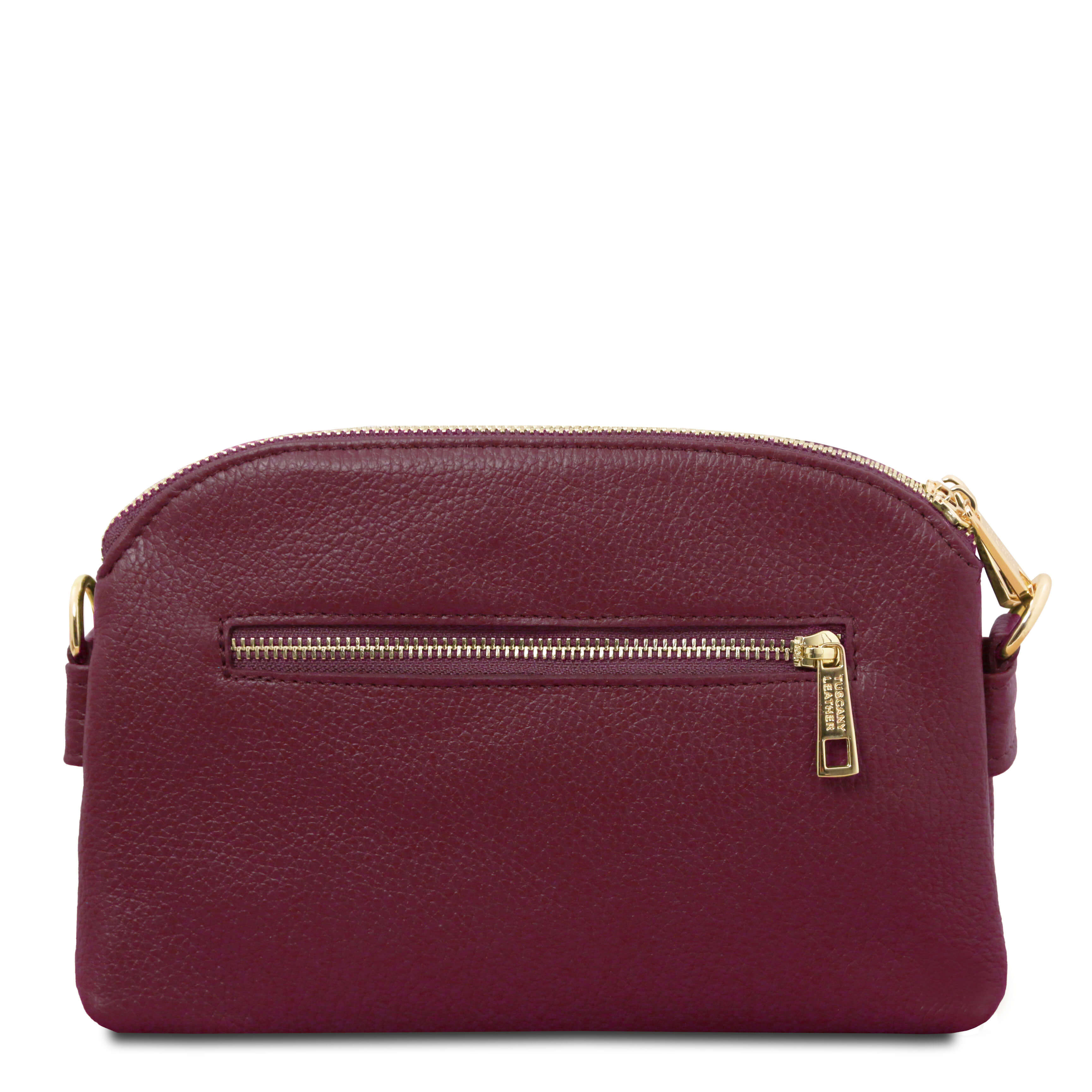 Tuscany Leather leren crossbody tas LILY voor dames TL142375 bordeaux achterkant