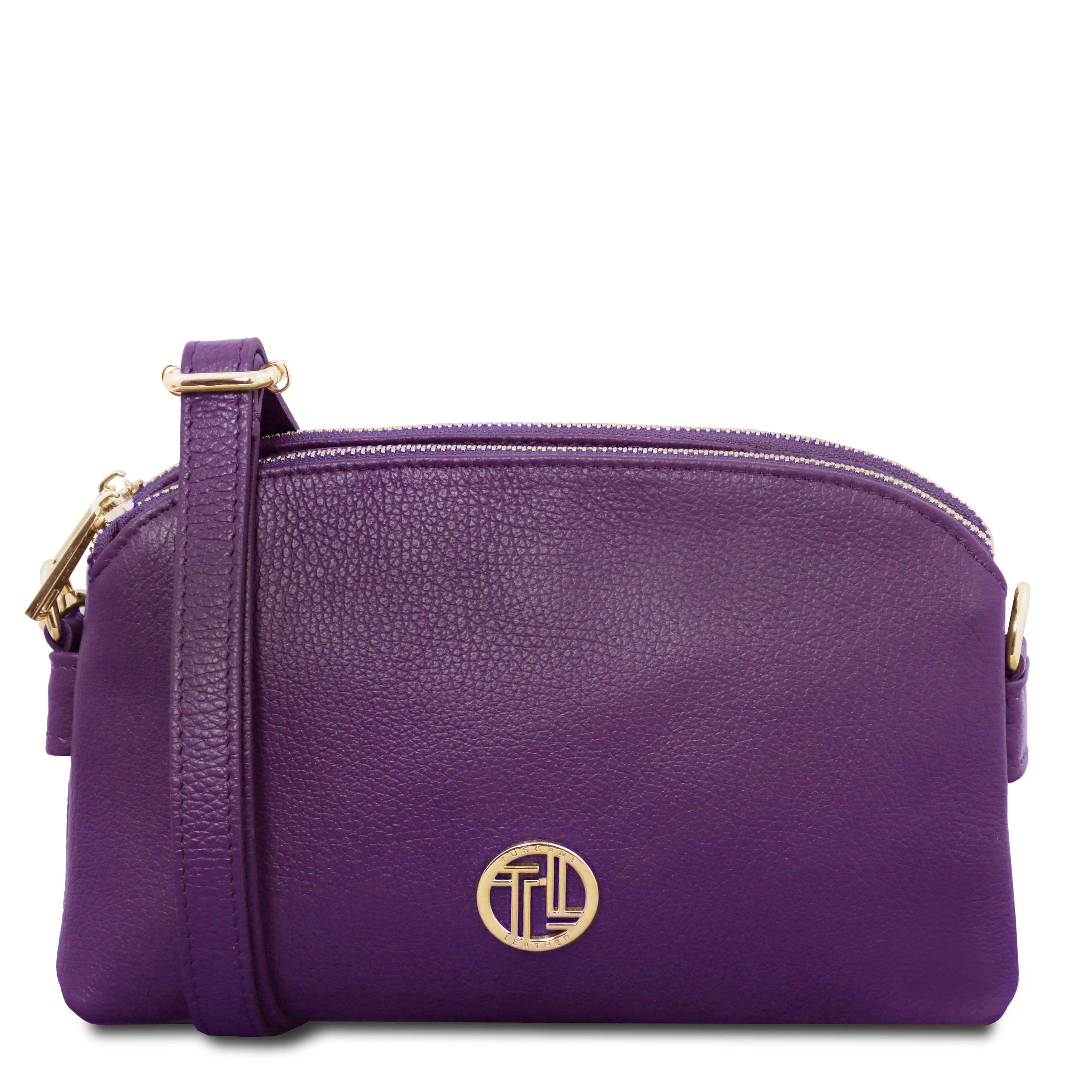 Tuscany Leather leren crossbody tas LILY voor dames TL142375 paars