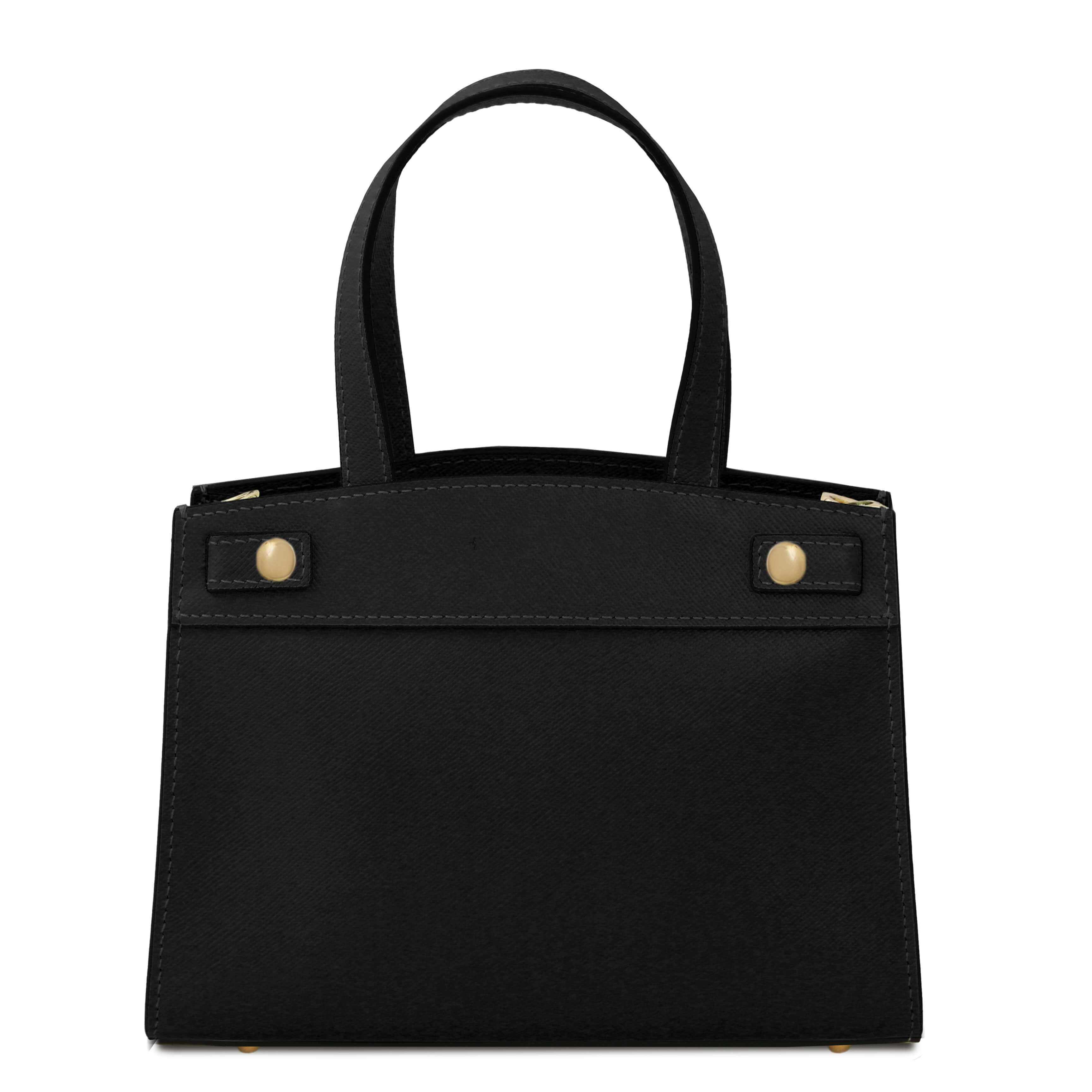 Tuscany Leather leren handtas MUSA voor dames TL142383 zwart achterkant