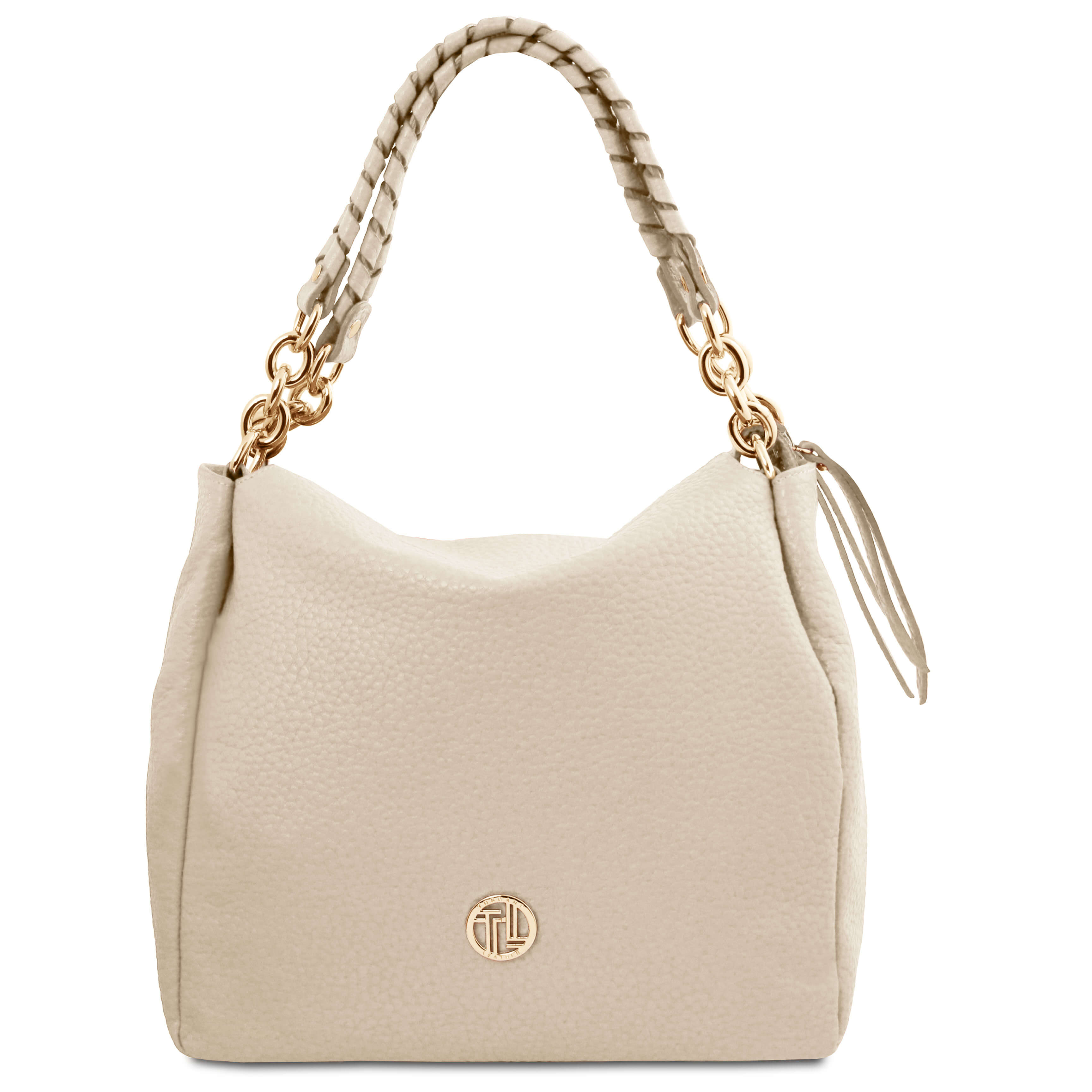 Tuscany Leather leren shopper AMY voor dames TL142385 beige