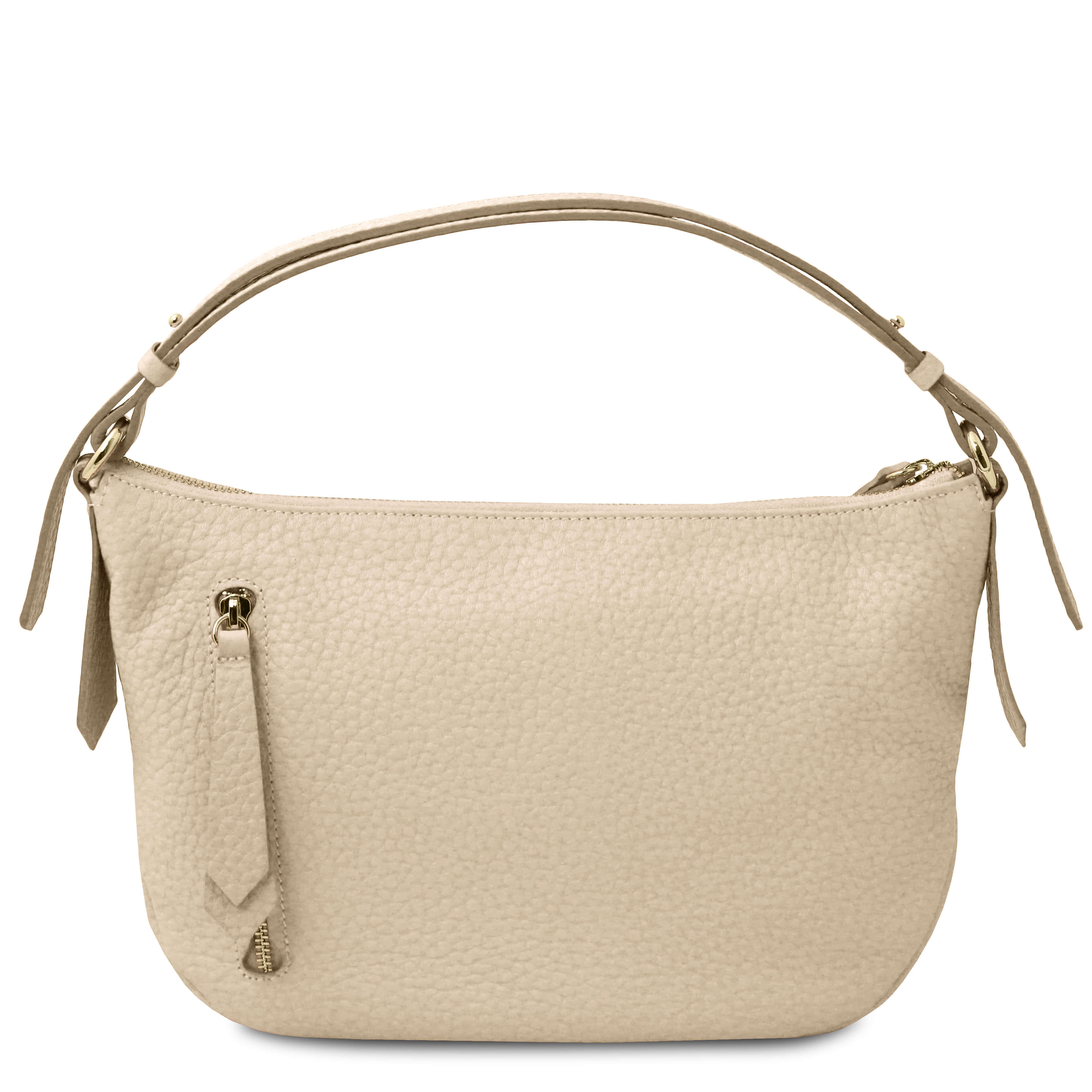 Tuscany Leather leren handtas MARGOT voor dames TL142386 beige achterkant