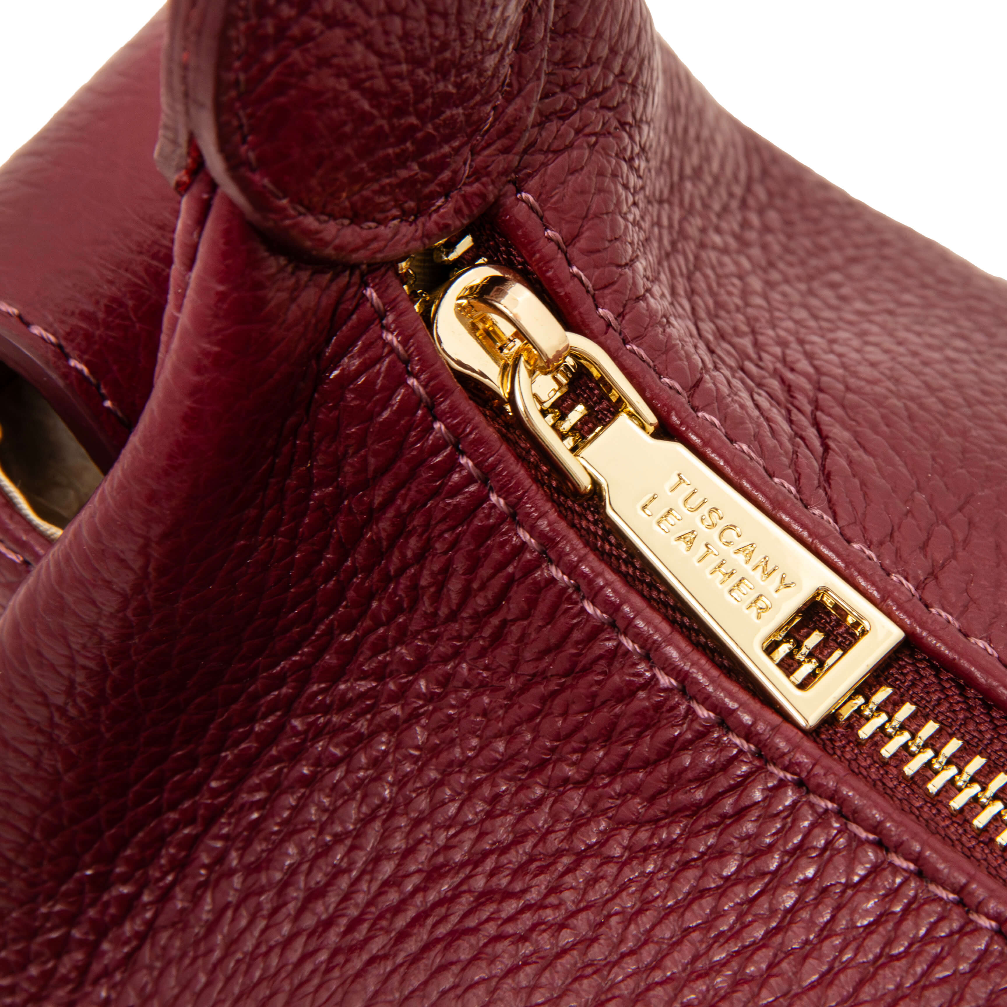 Tuscany Leather handtassen dames Olivia TL142396 bordeaux rits