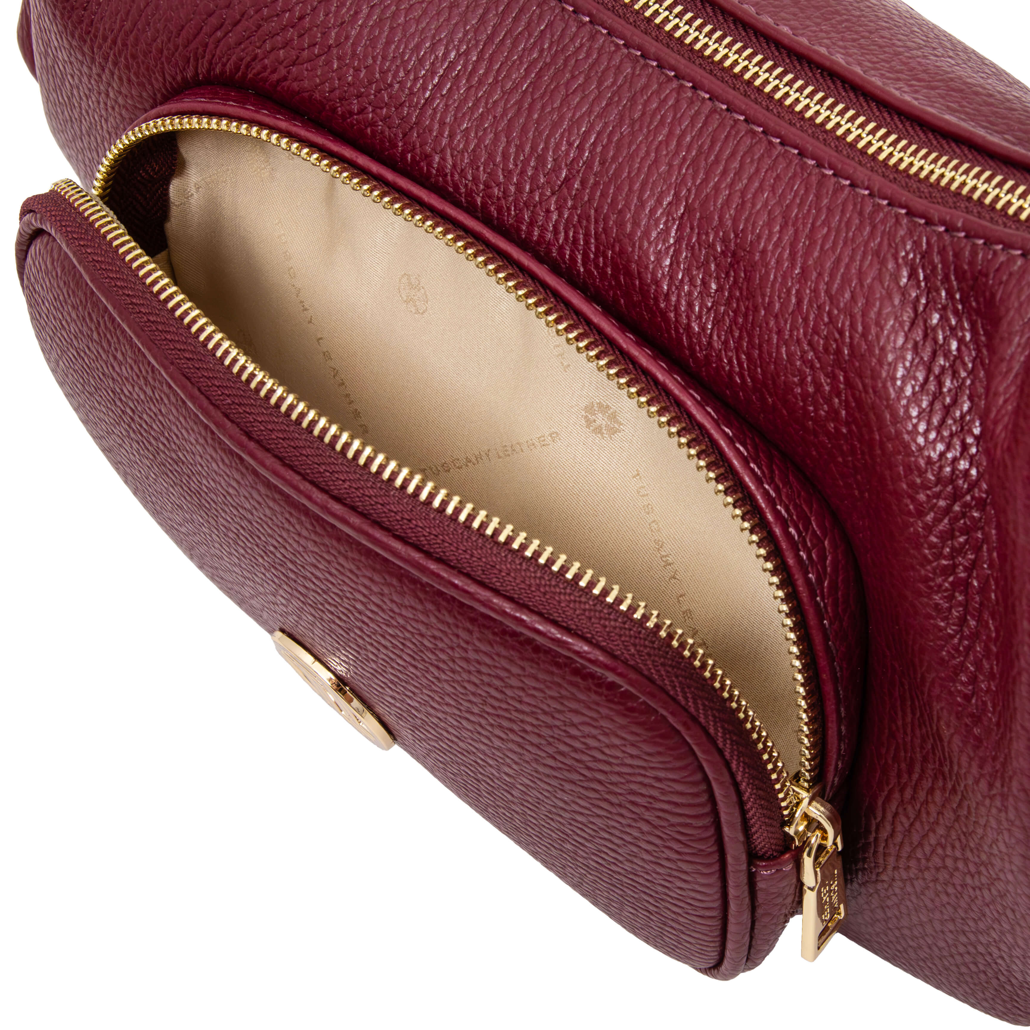 Tuscany Leather handtassen dames Olivia TL142396 bordeaux voorvak