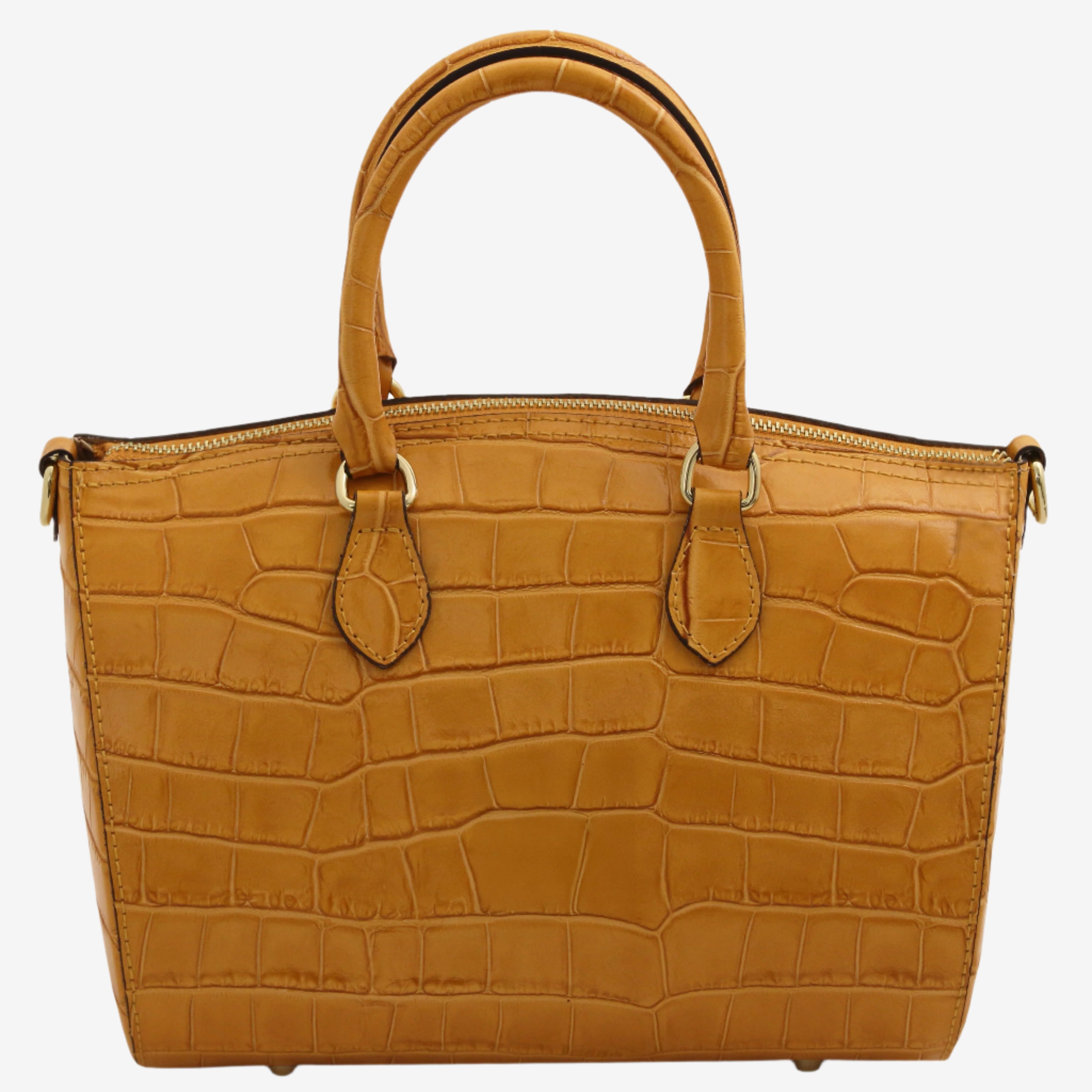 Tuscany Leather handtas Layla croco TL142398 caramel achterkant