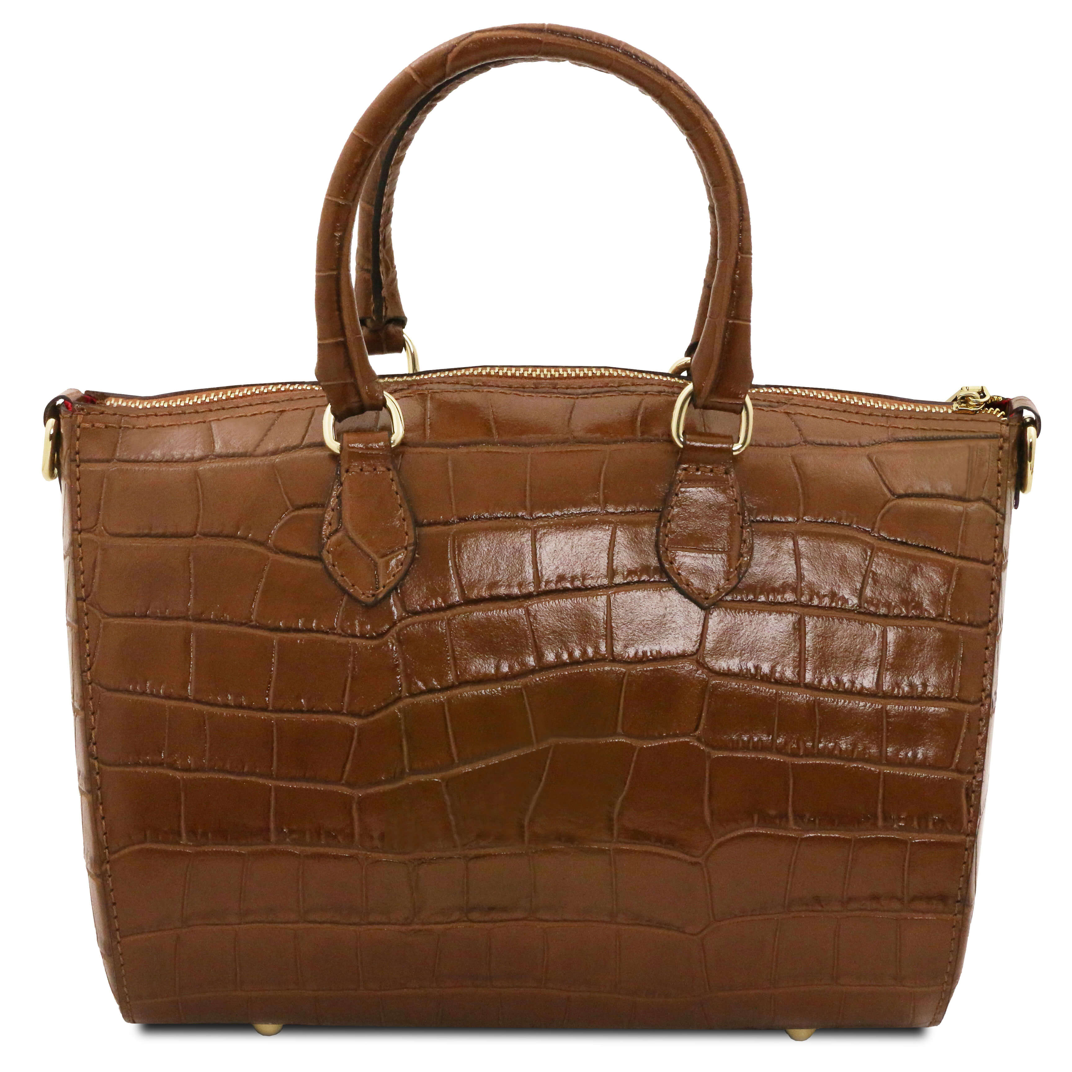 Tuscany Leather handtassen dames Layla TL142398 cognac achterkant