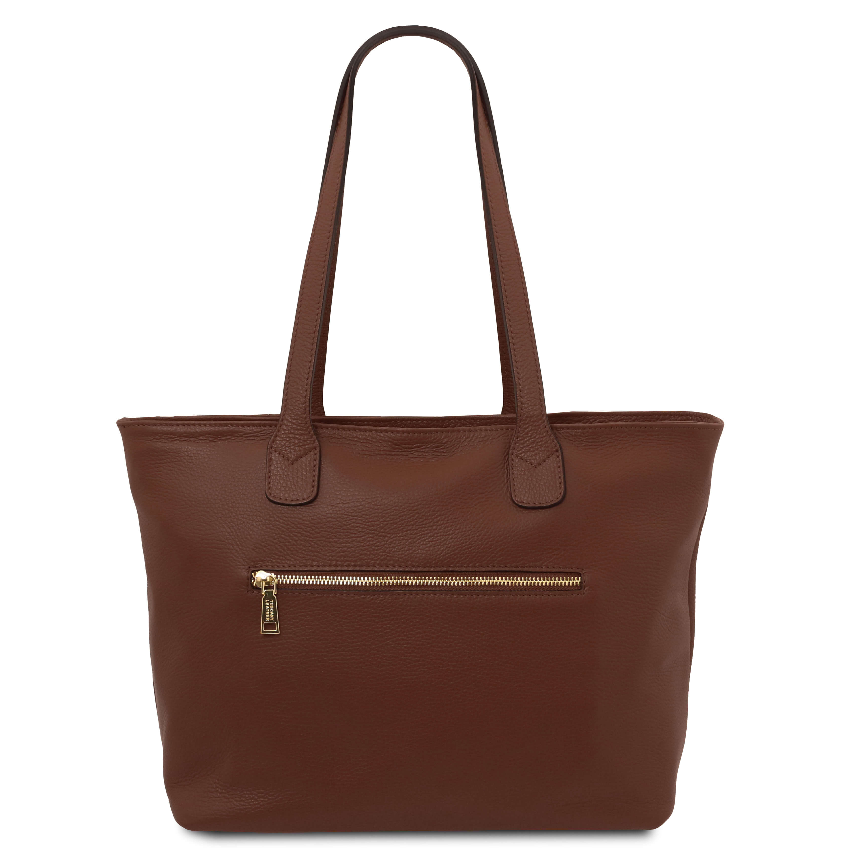 Tuscany Leather shoppers dames Blake TL142411 donkerbruin achterkant