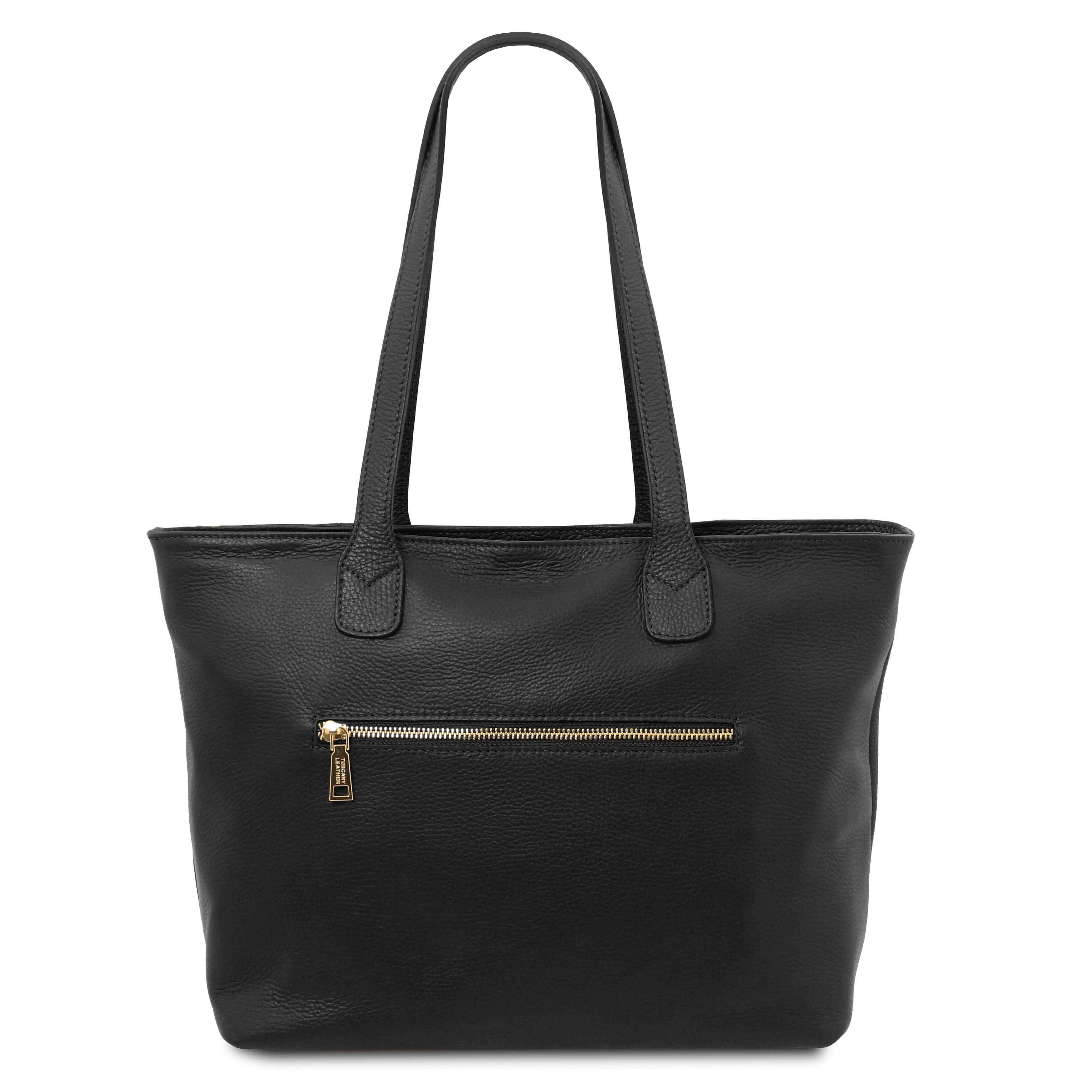 Tuscany Leather shoppers dames Blake TL142411 zwart achterkant