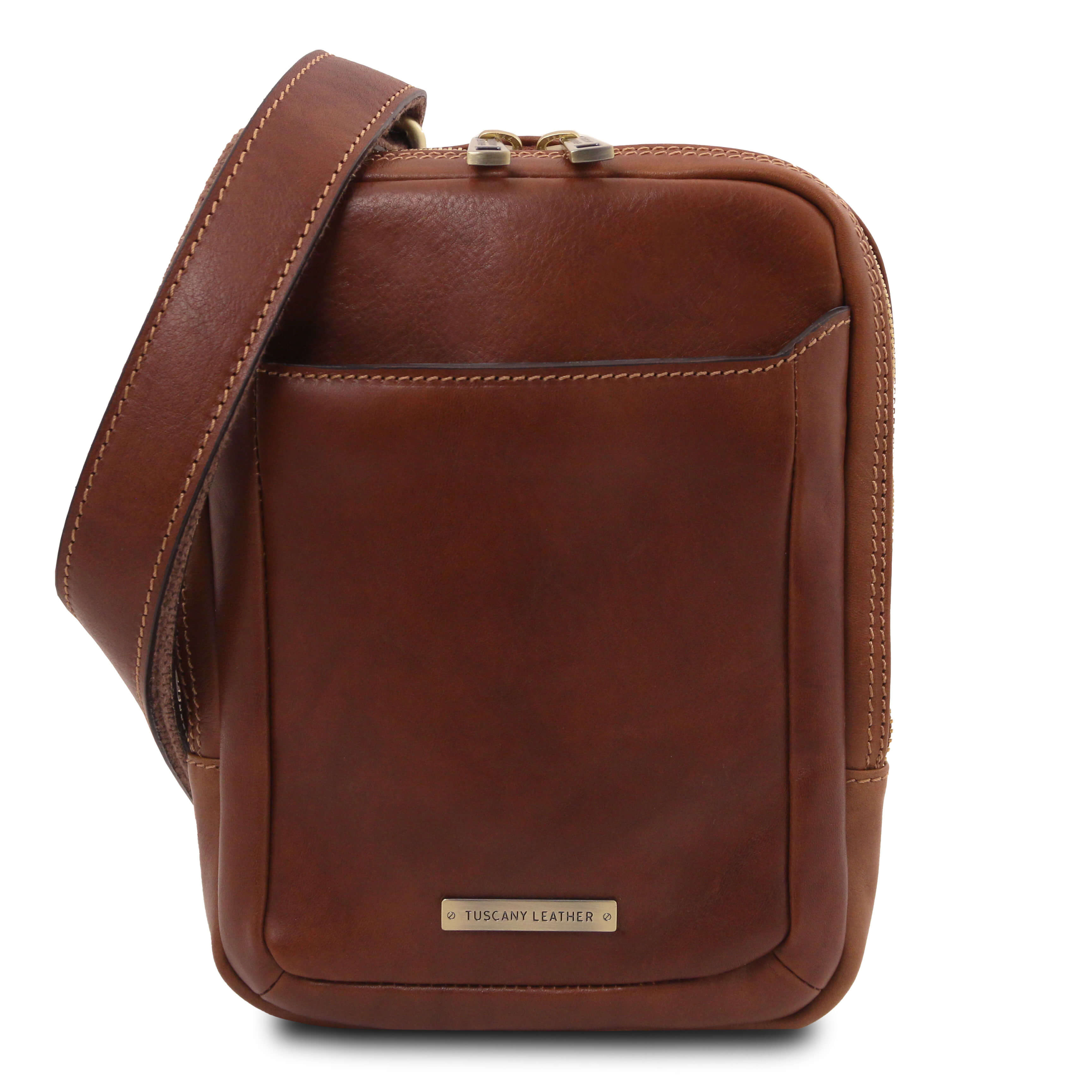 Tuscany Leather crossbodytassen heren Mark TL142428 brown 