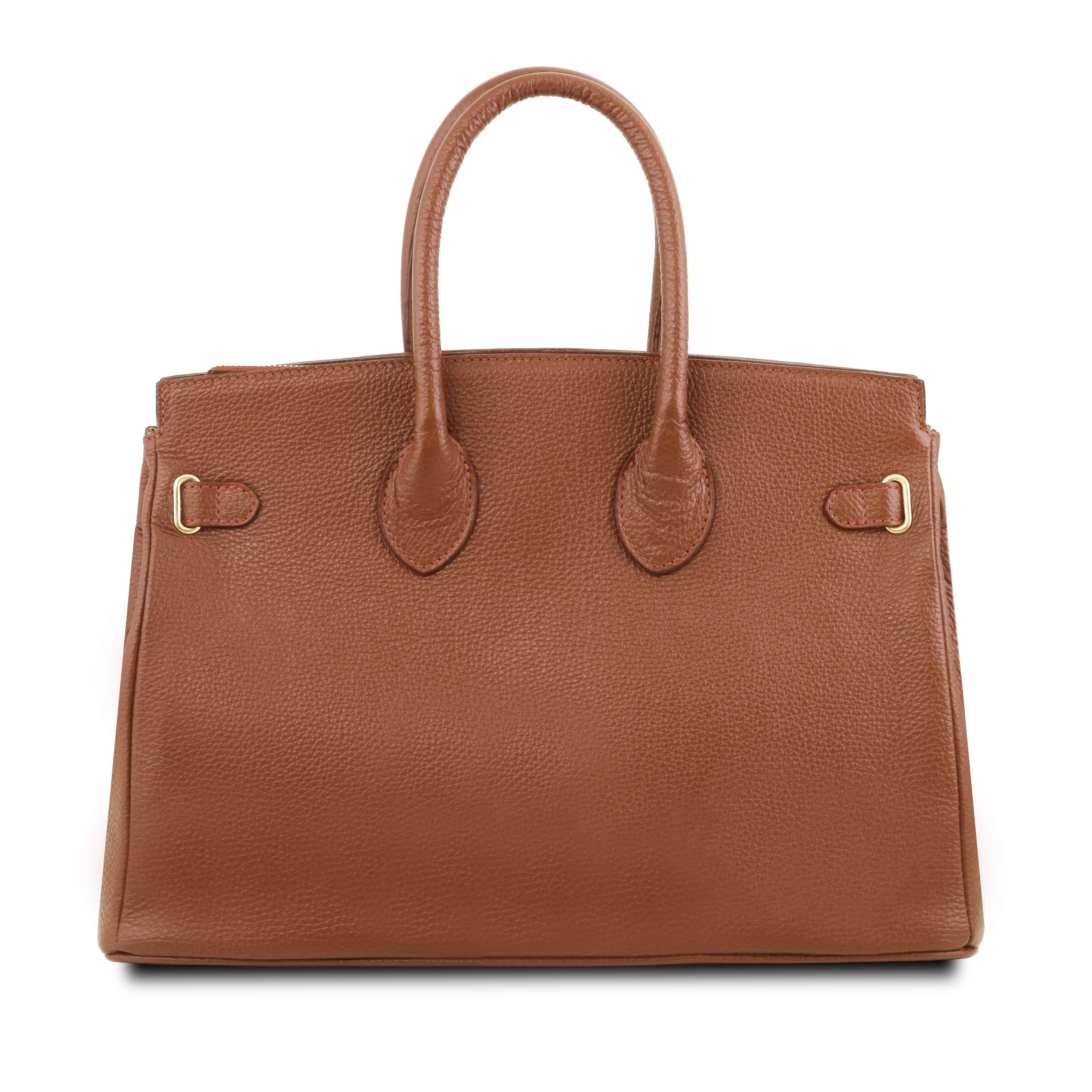 Tuscany Leather handtas leer TL Bag 141529 cognac achterkant