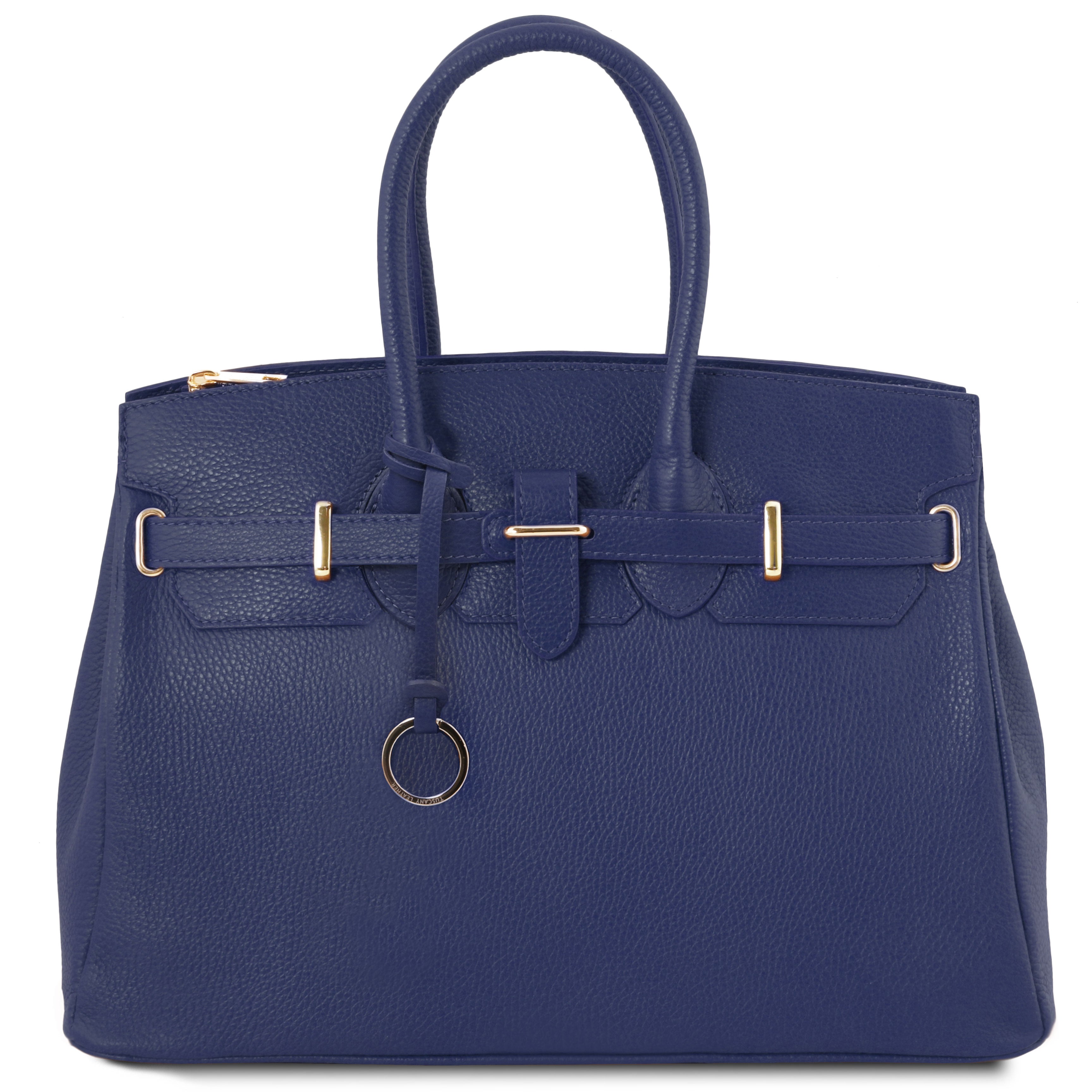 Tuscany Leather handtas leer TL Bag 141529 donkerblauw