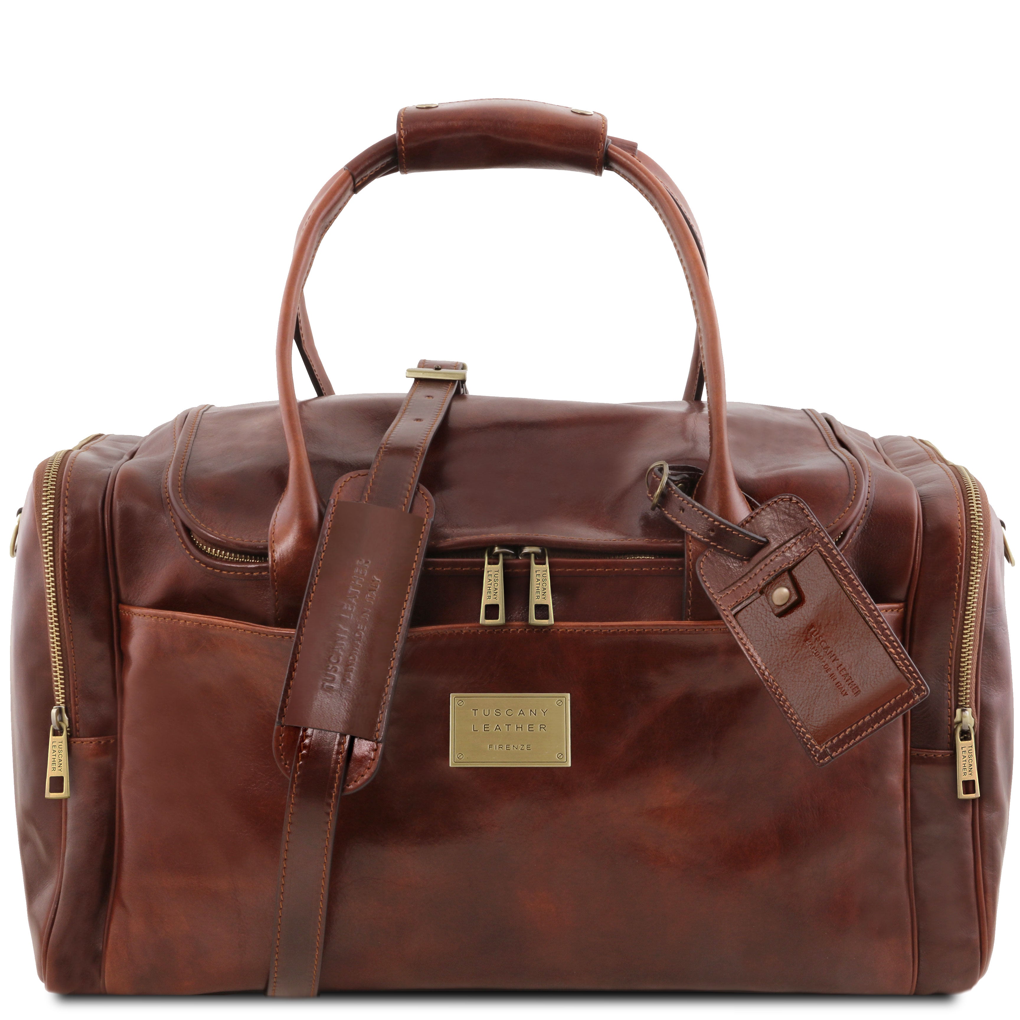 Tuscany Leather reistas leer TL Voyager bruin