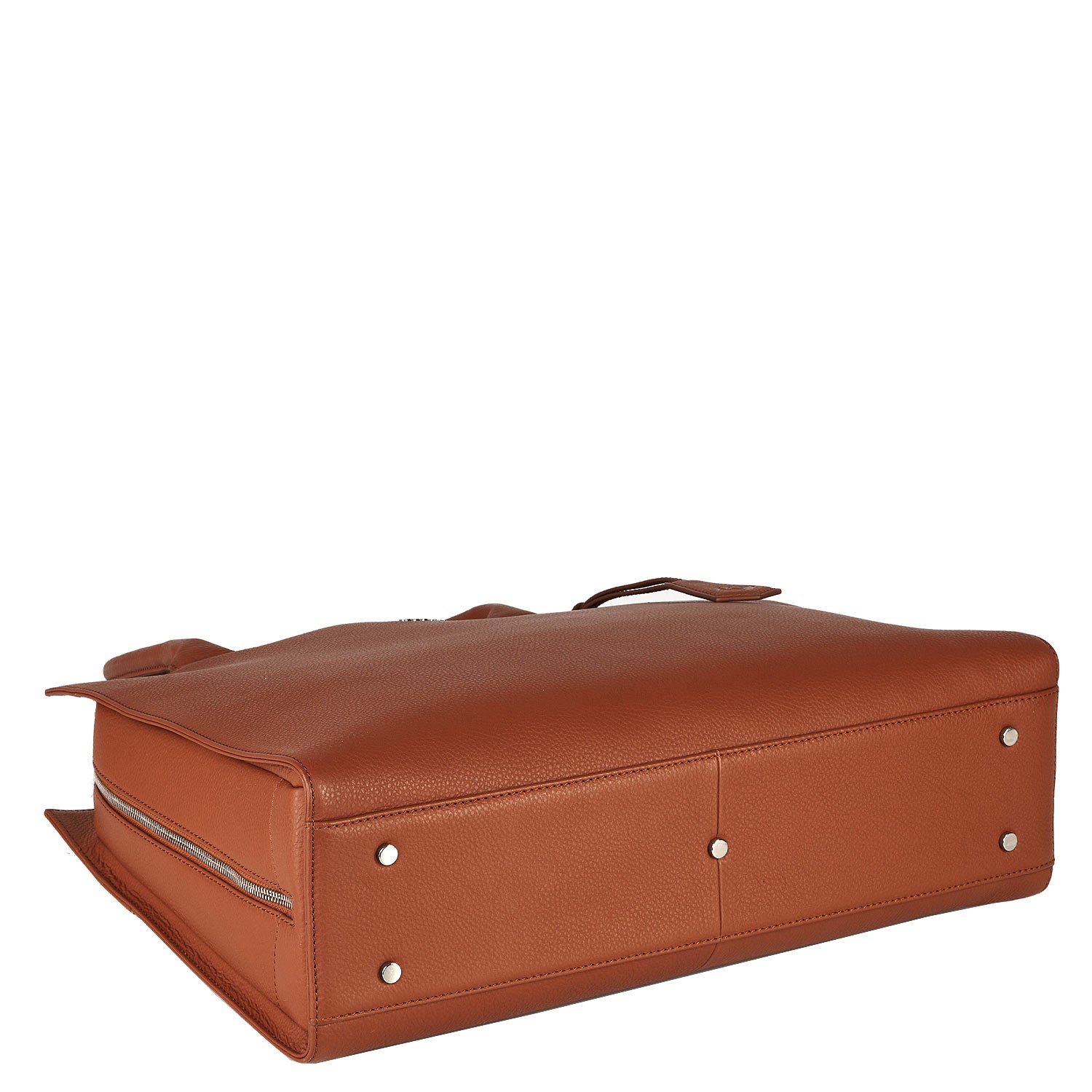 Socha laptoptas leer Diamond Edition 15.6 cognac onderkant tas