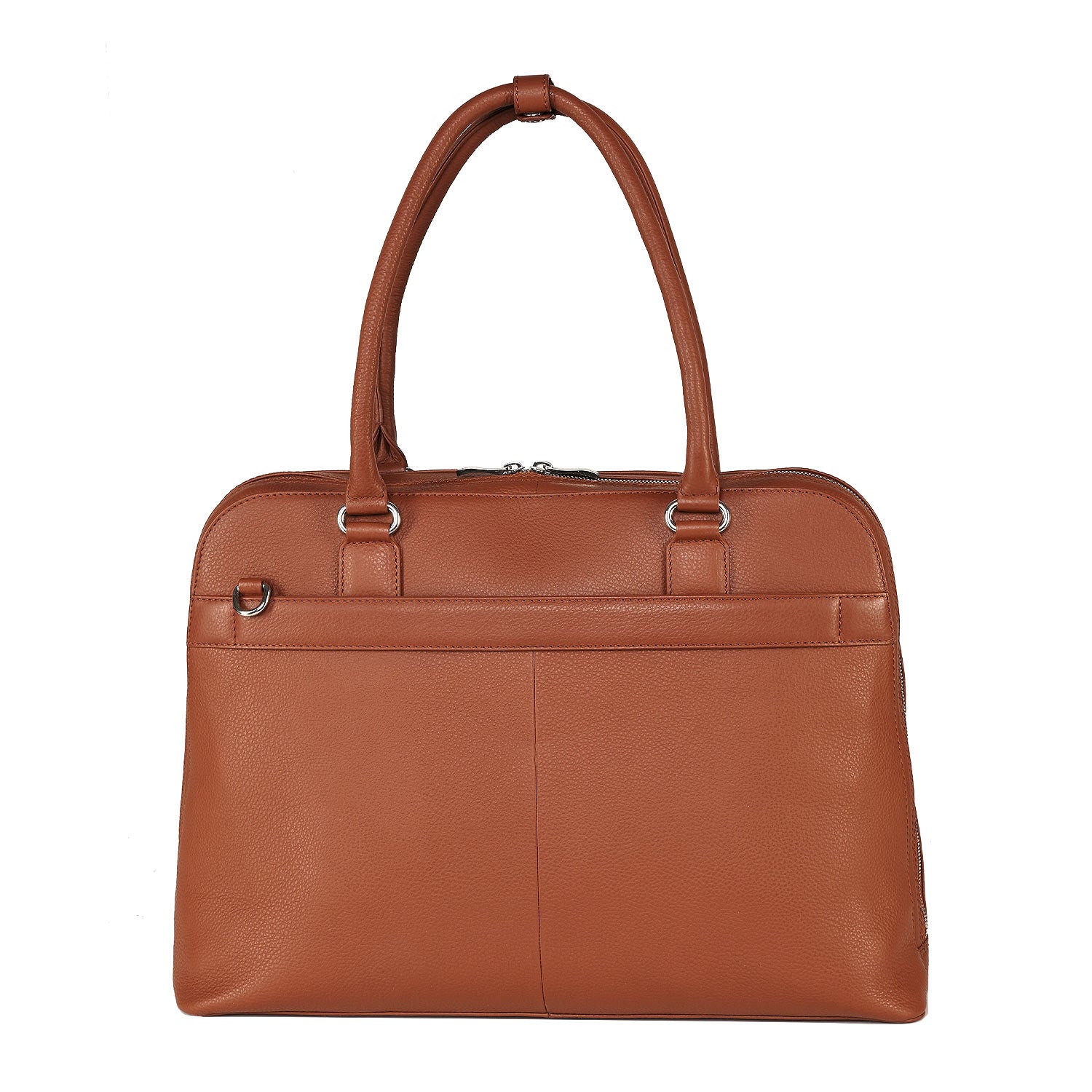 Socha laptoptas leer Diamond Couture 15.6 cognac achterkant tas